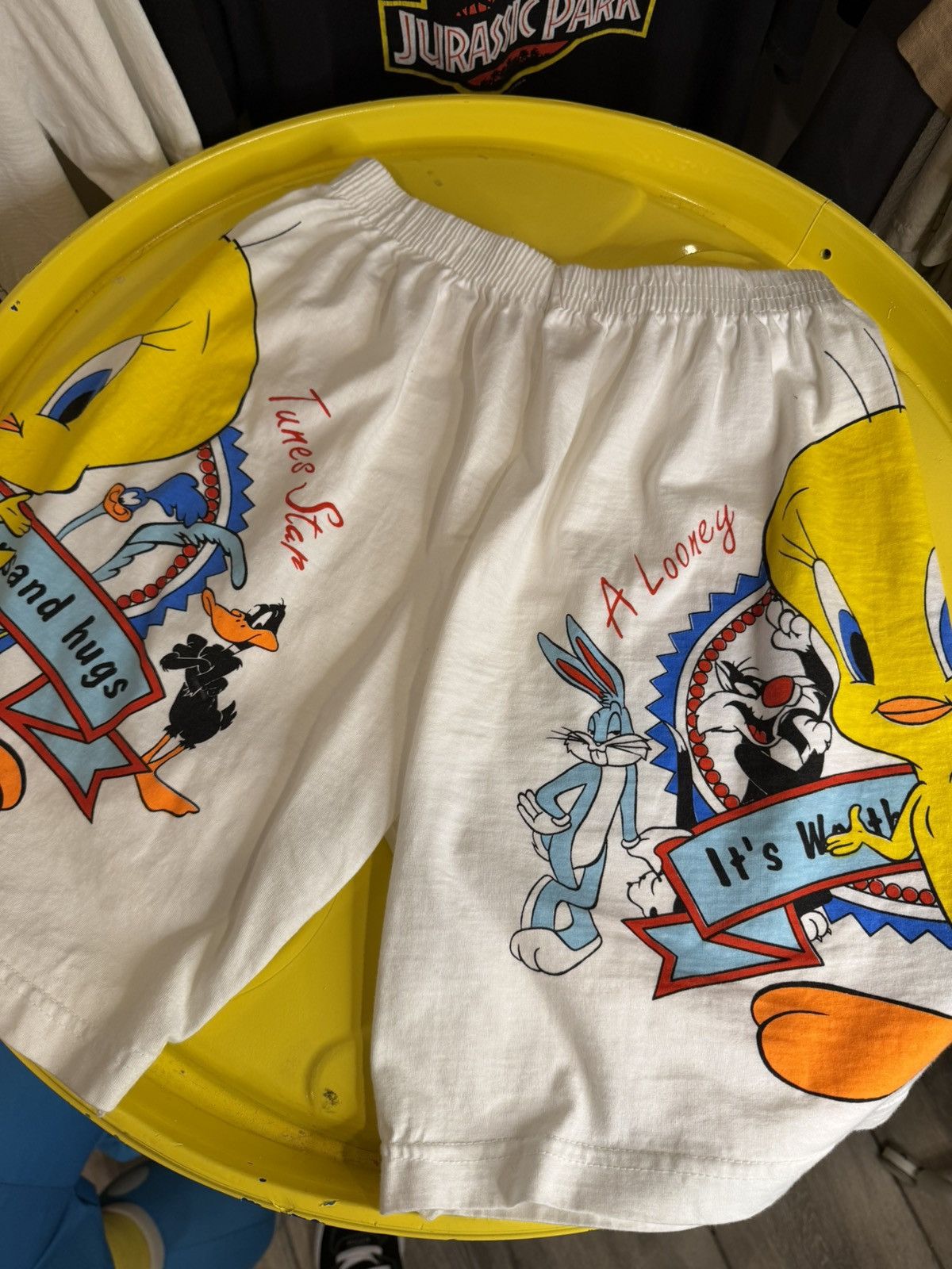 Vintage Vintage 1980s Looney Tunes shorts single stitch Size US 31 - 1 Thumbnail