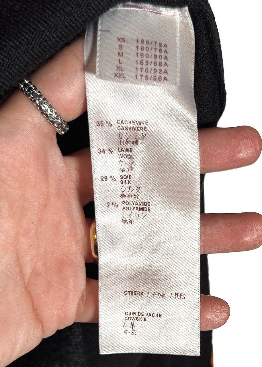 Louis Vuitton Louis Vuitton Black Cashmere Wool Open Arms Thin Sweater Size M / US 6-8 / IT 42-44 - 7 Thumbnail