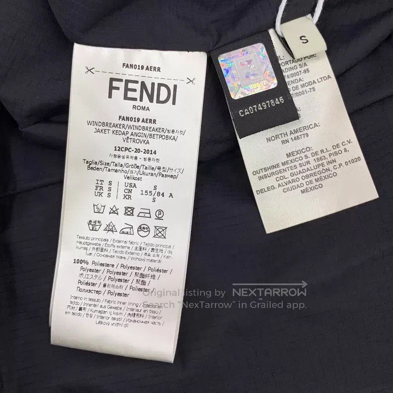 Fendi Fendi Black Monogram Printed Double-Sided Wearable Zip-Up Size S / US 4 / IT 40 - 6 Thumbnail