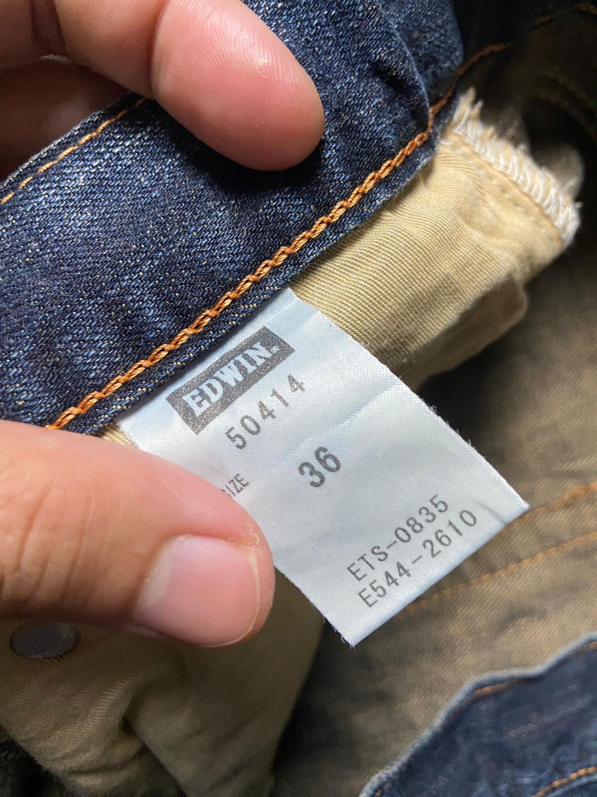Edwin Vintage EDWIN Distressed Denim Jeans (141) Size US 38 / EU 54 - 5 Thumbnail