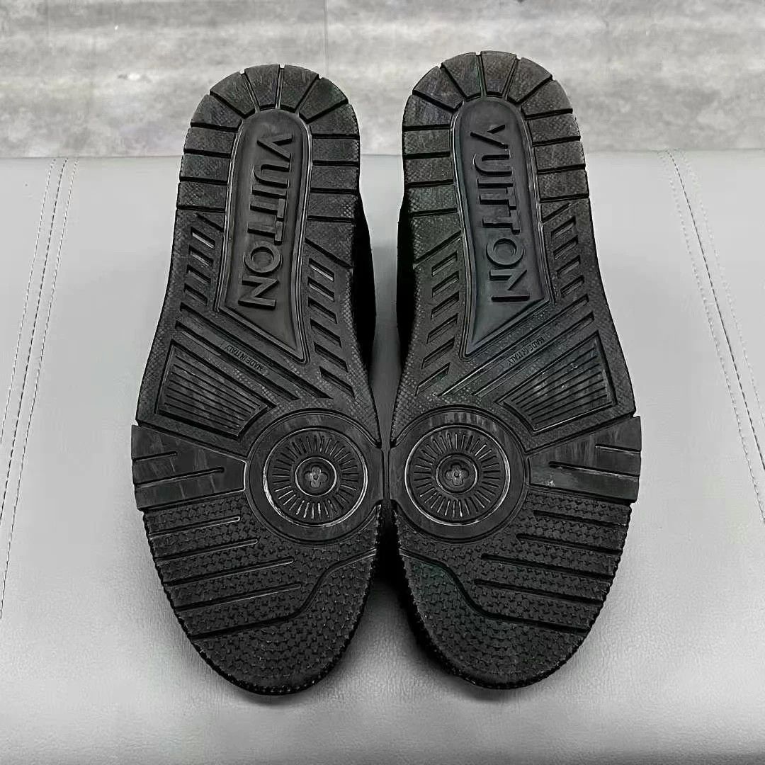 Louis Vuitton LV Trainer, Black, Size 41.5, Original Box Size US 8.5 / EU 41-42 - 7 Thumbnail