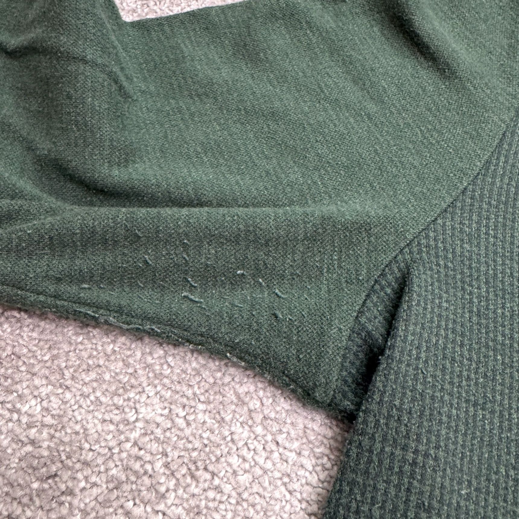 Vintage Robert Barakett Cavendish Waffle Knit Thermal Pullover Sweater Mens 2XL Green Knit Style Pullover Casual Smart Casual Classic | Men | Regular Fit Size US XXL / EU 58 / 5 - 4 Thumbnail