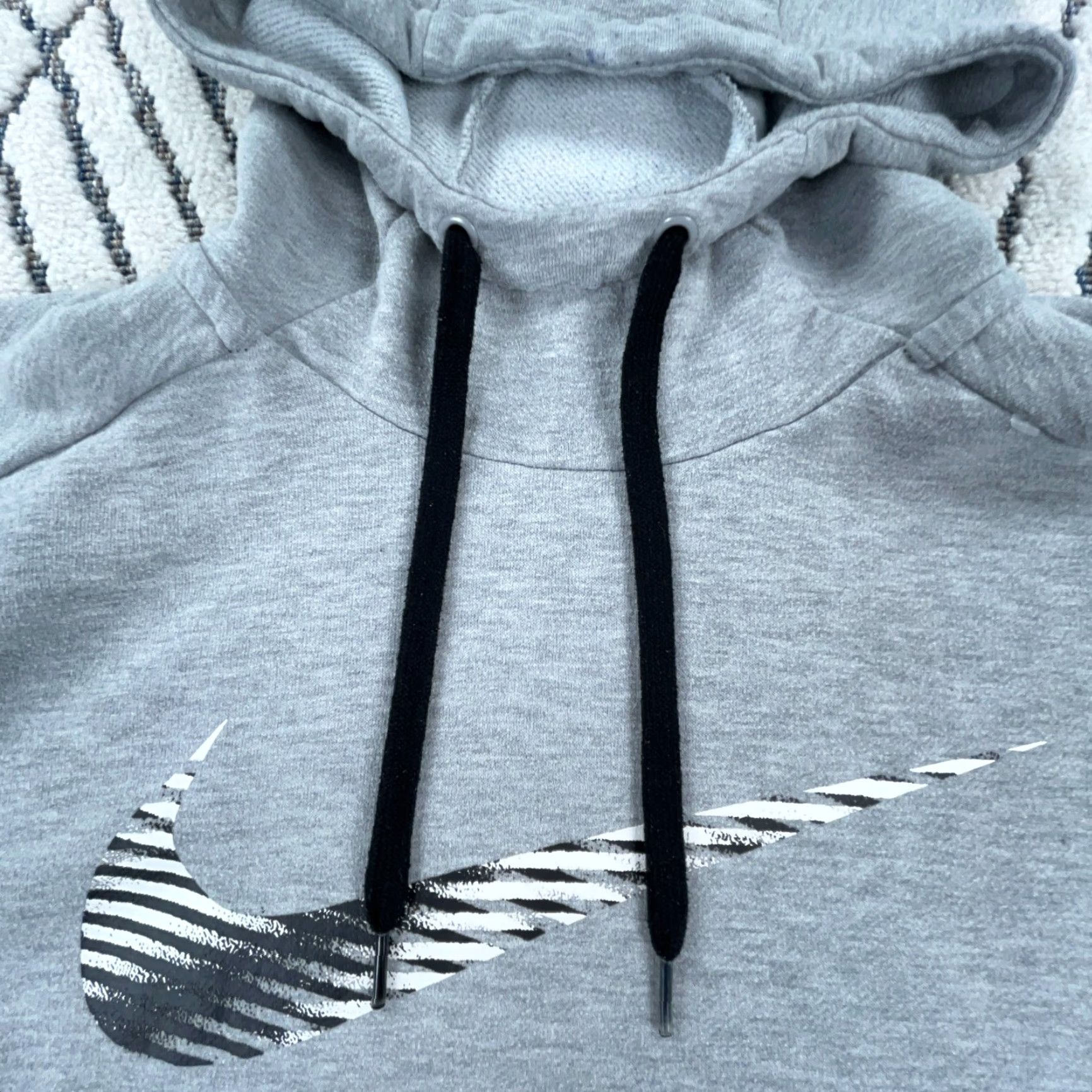 Nike Nike Hoodie Men Medium Gray Sweatshirt Dri-Fit Pullover Swoosh Logo 90s Retro Grunge Size US M / EU 48-50 / 2 - 2 Thumbnail