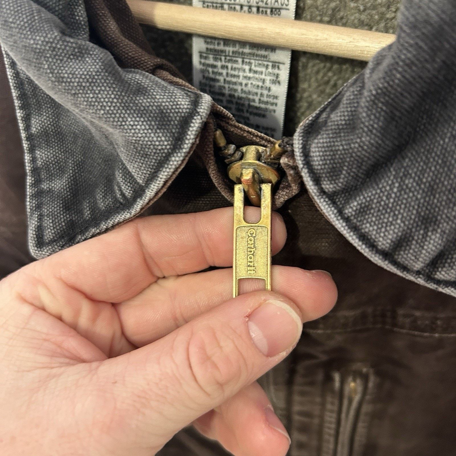 Carhartt Vintage Carhartt Sherpa-Lined Ridge Jacket “Dark Brown” C61 Size US M / EU 48-50 / 2 - 14 Thumbnail