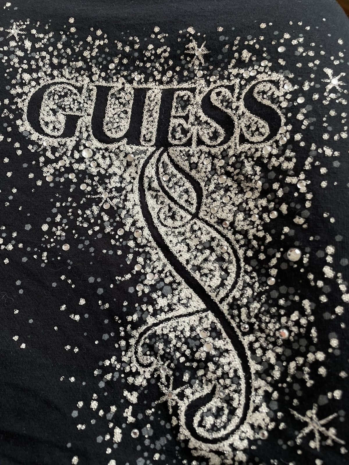 Guess × Vintage Guess vintage y2k bling bare shoulders Size L / US 10 / IT 46 - 4 Thumbnail