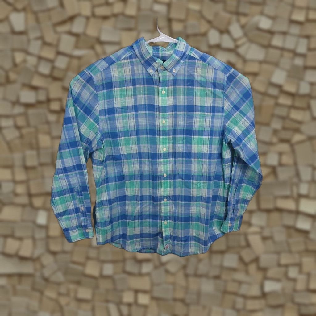 Vineyard Vines Vineyard Vines Mens Shirt Murray Button Down Long Sleeve Plaid Classic Fit Multicolor Blue CSVC? Size US L / EU 52-54 / 3 - 1 Thumbnail