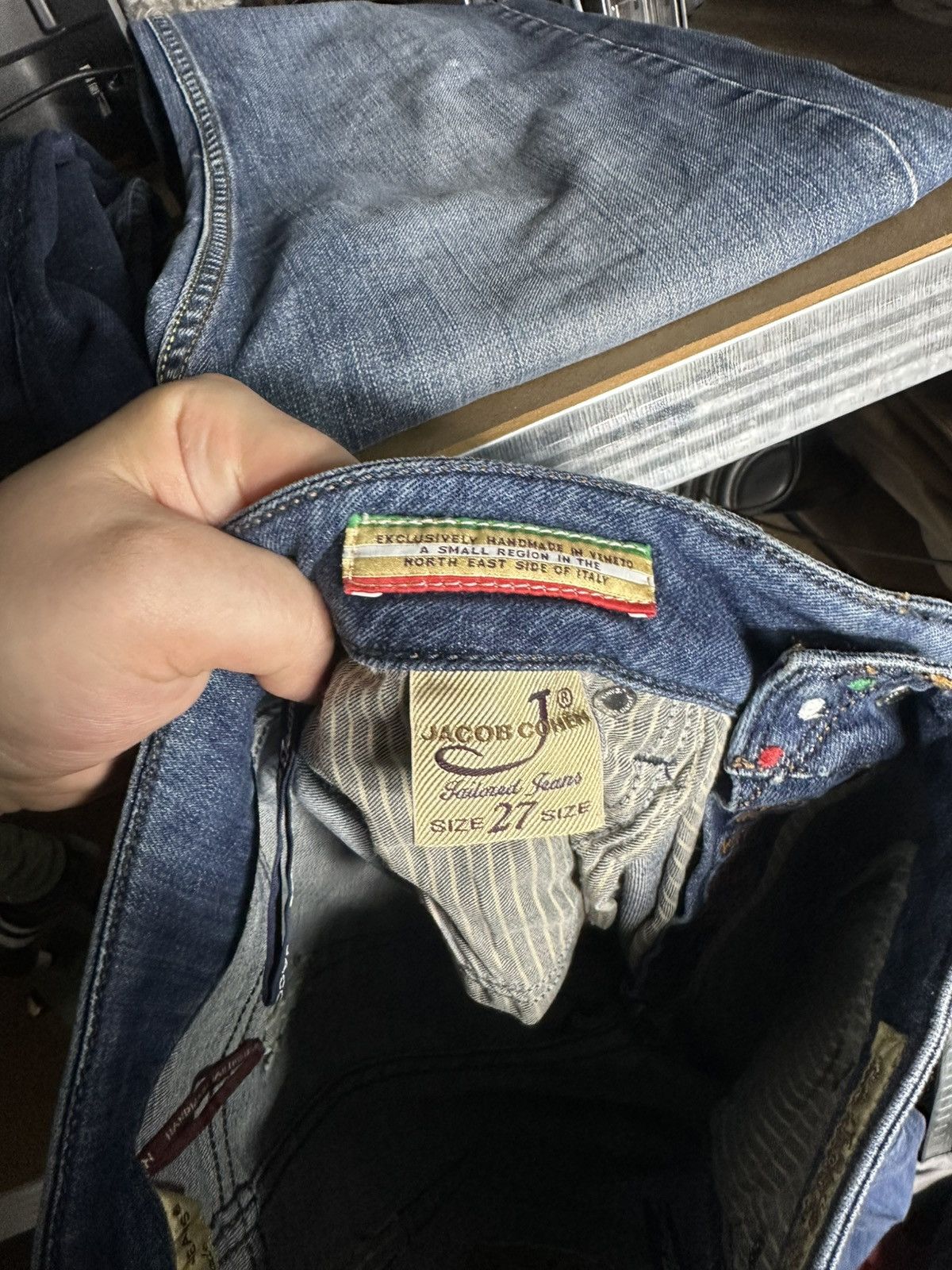 Jacob Cohen Jacob Cohen J711 Slim Jeans Size 27 Blue Denim Size 27" / US 4 / IT 40 - 10 Thumbnail