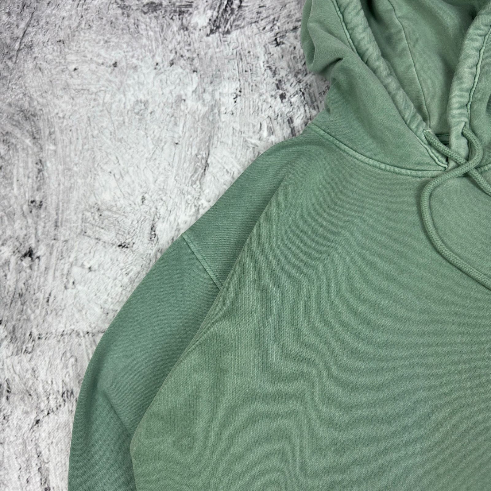 Weekday Weekday Alisa Women Moss Green Cotton Fleece Pullover Hoodie Size XS / US 0-2 / IT 36-38 - 4 Thumbnail