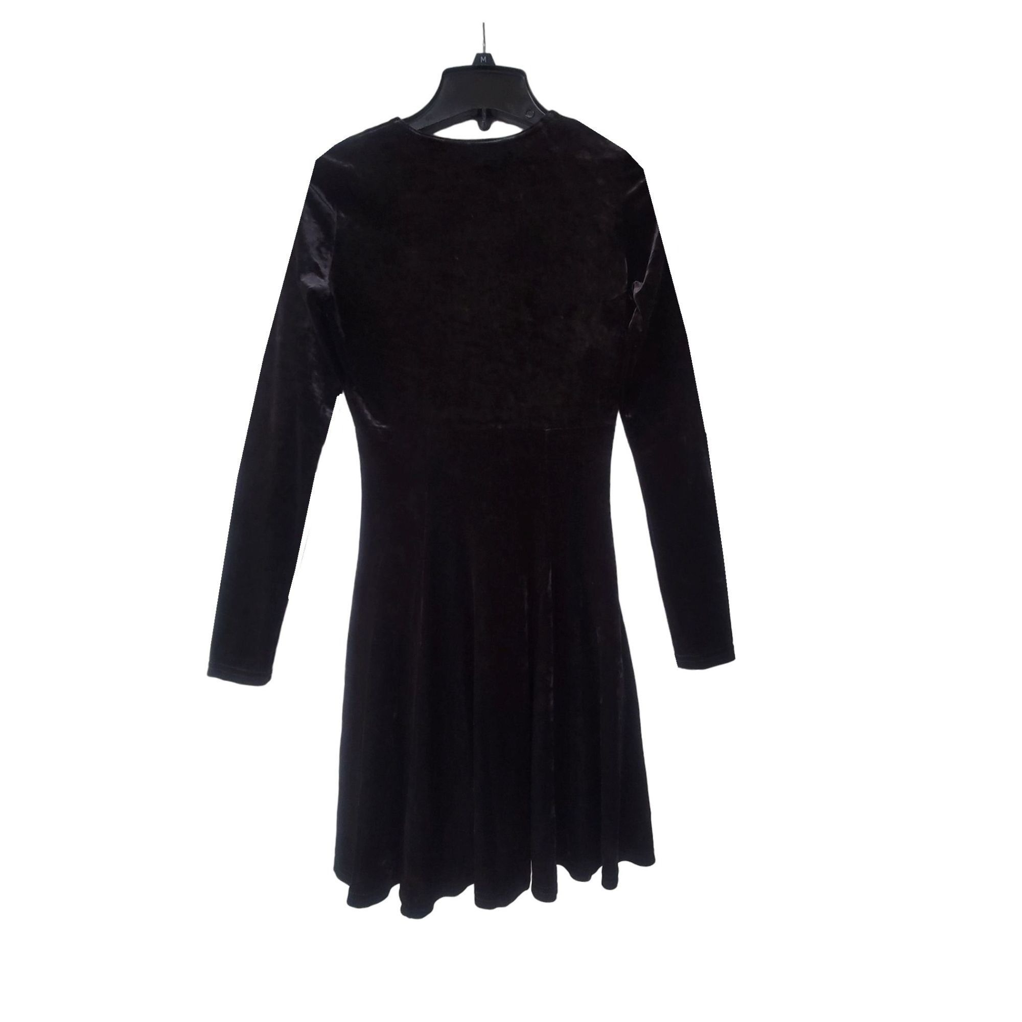 Other ⭐Luly Size S Women's Vintage Gray Crushed Velvet Dress Long Size S / US 4 / IT 40 - 2 Thumbnail