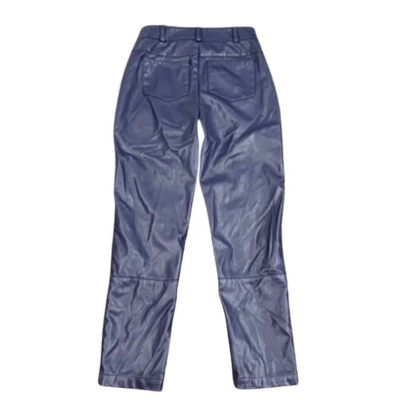 Ronny Kobo Ronny Kobo X RTR Blue Faux Leather Pants in Blue, Size US 2 Size 26" / US 2 / IT 38 - 6 Thumbnail