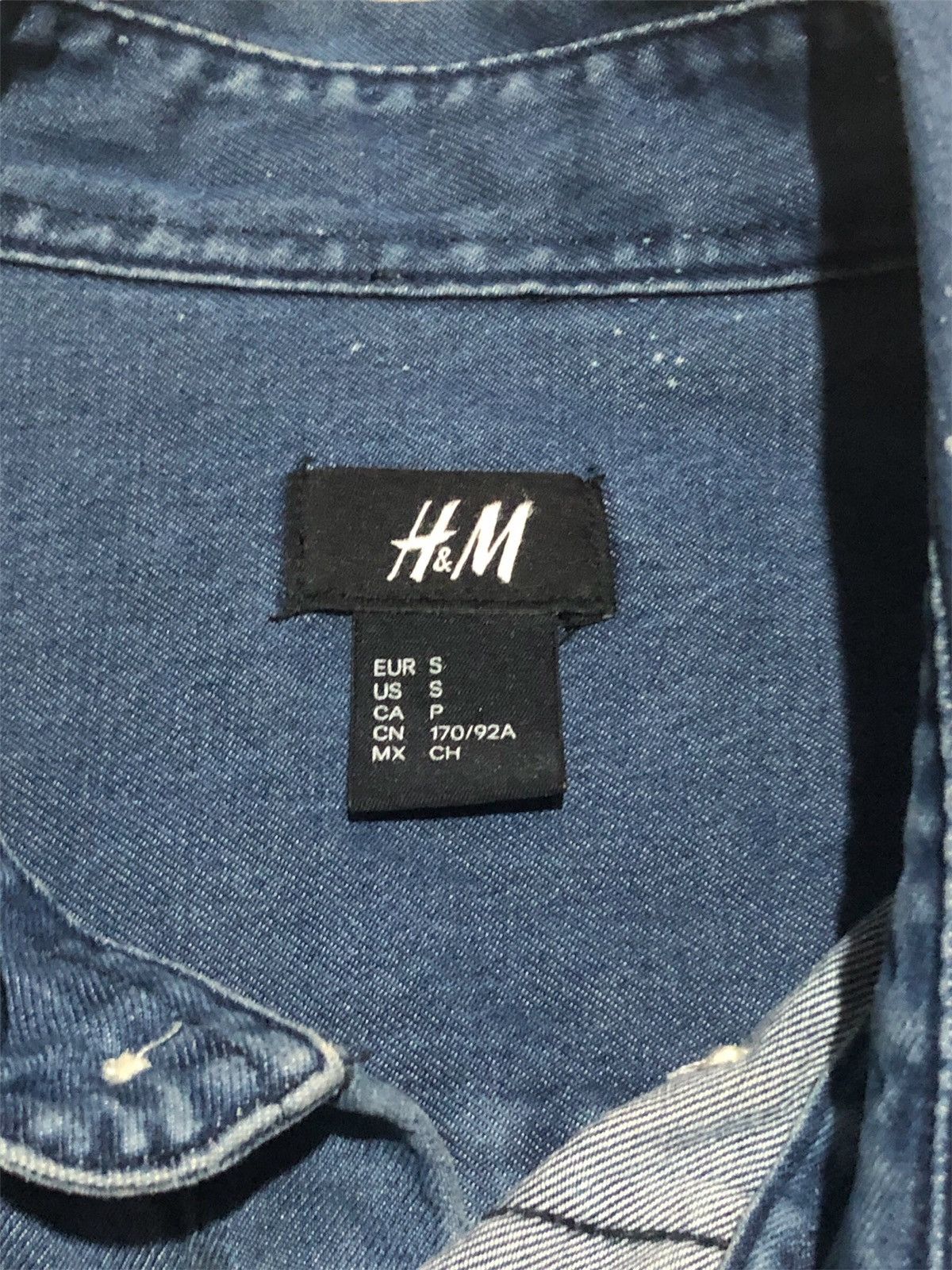 H&M h&m button shirt distress Size US M / EU 48-50 / 2 - 6 Thumbnail