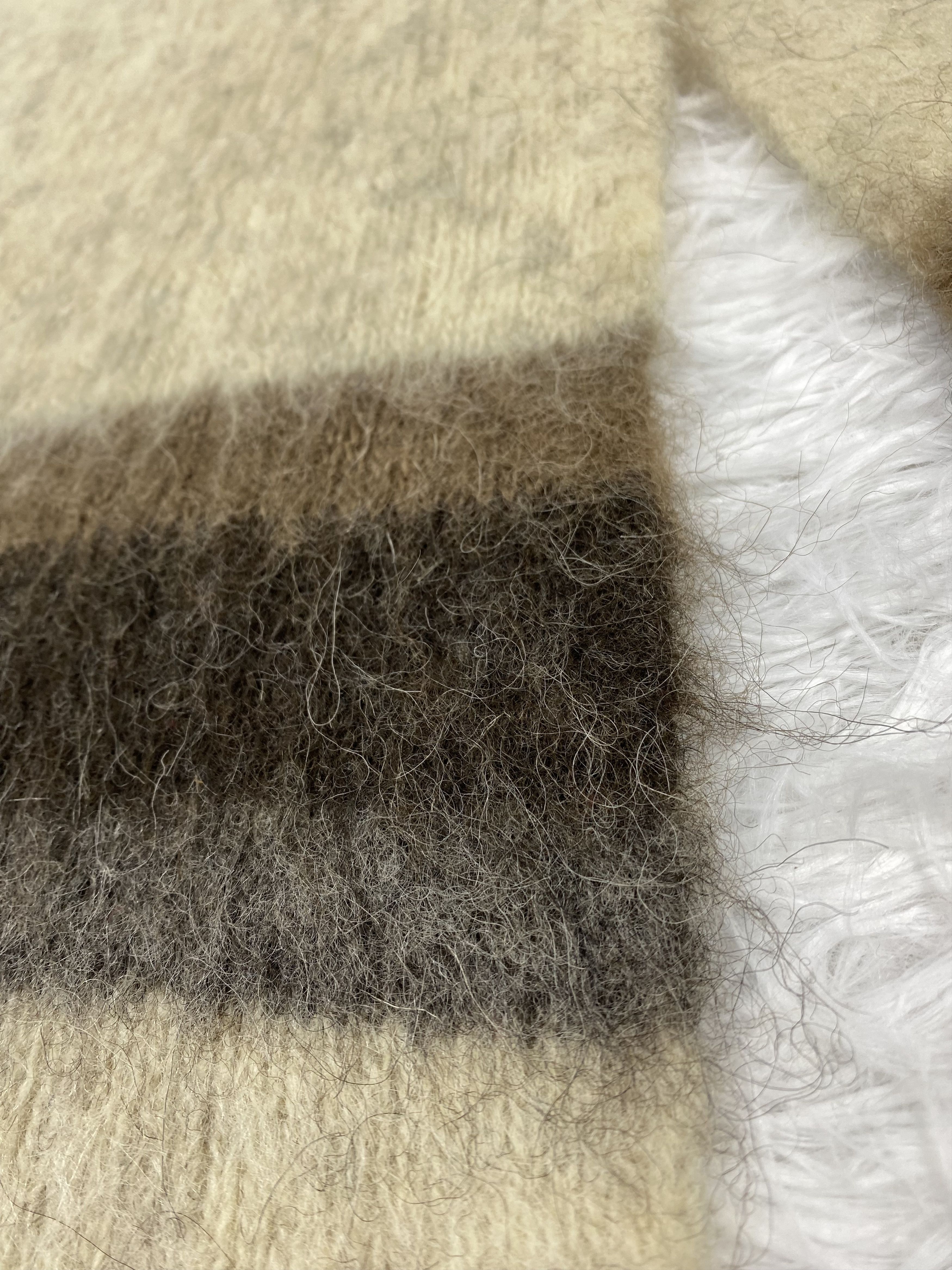 Japanese Brand Vintage Mohair Scarf / Muffler Neckwear PM0069 Size ONE SIZE - 3 Thumbnail