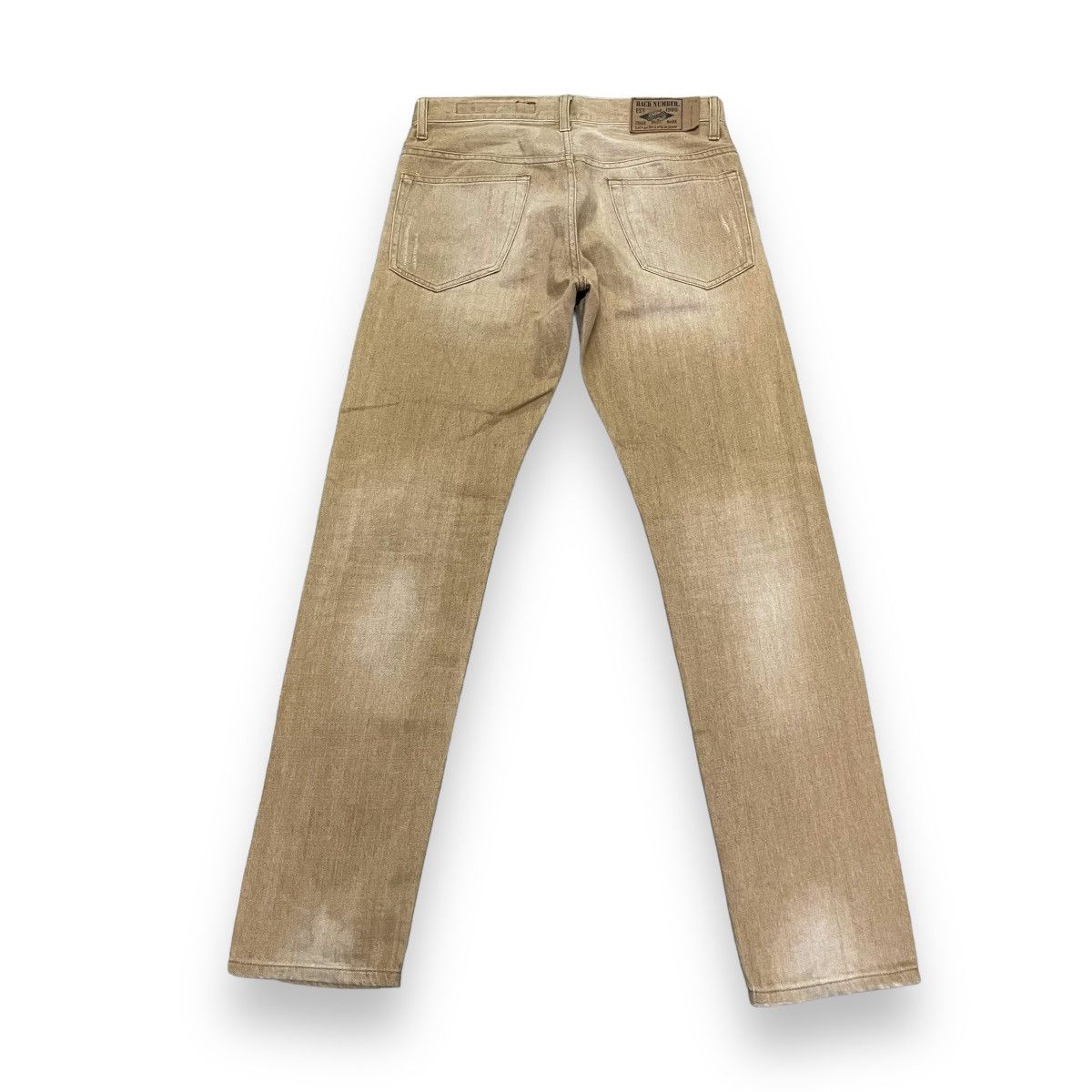GOA 🇯🇵 BACK NUMBER DISTRESSED DENIM PANTS Size US 30 / EU 46 - 2 Thumbnail