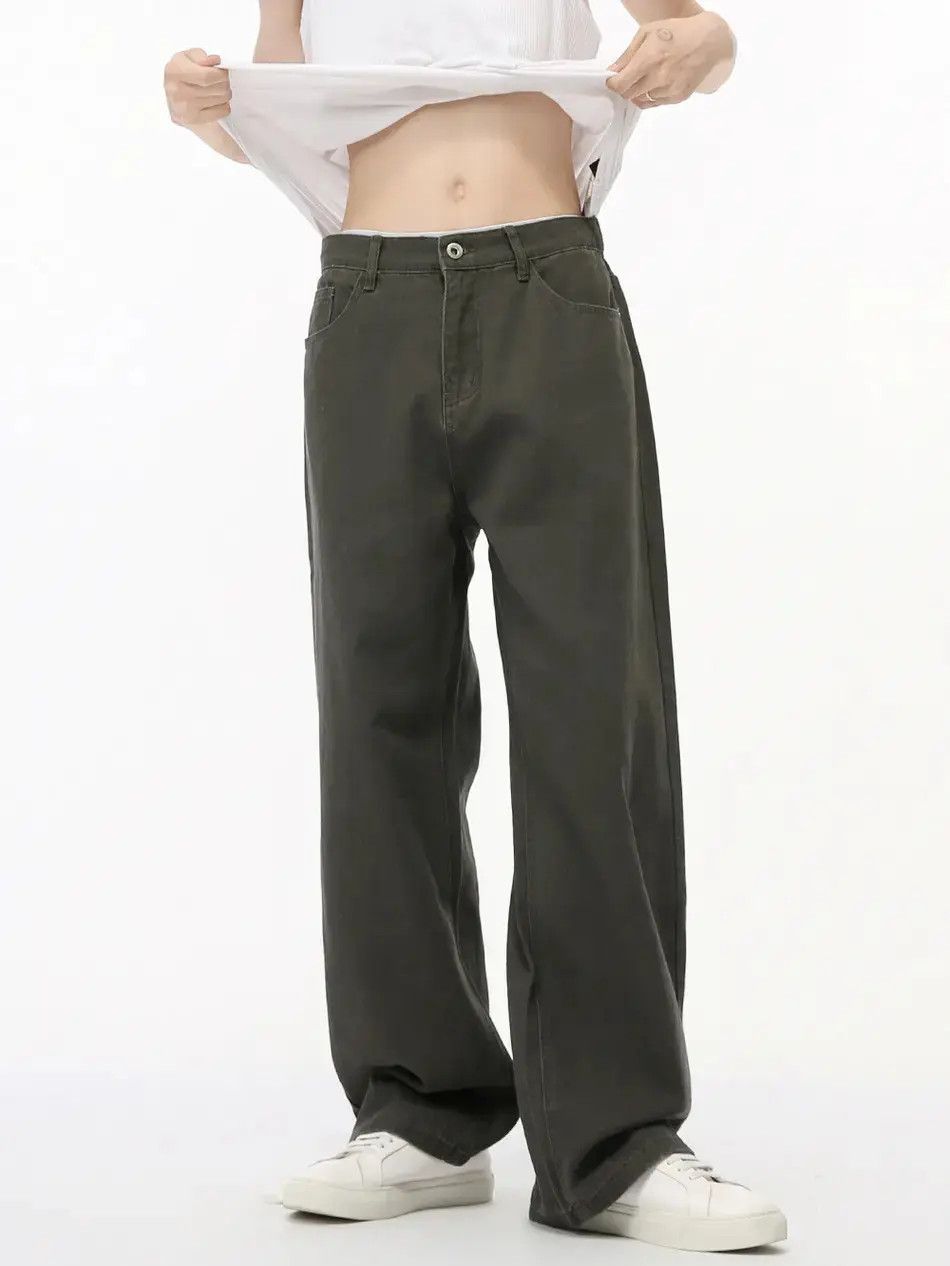 Japanese Brand Retro straight high street casual jeans Size US 32 / EU 48 - 3 Thumbnail