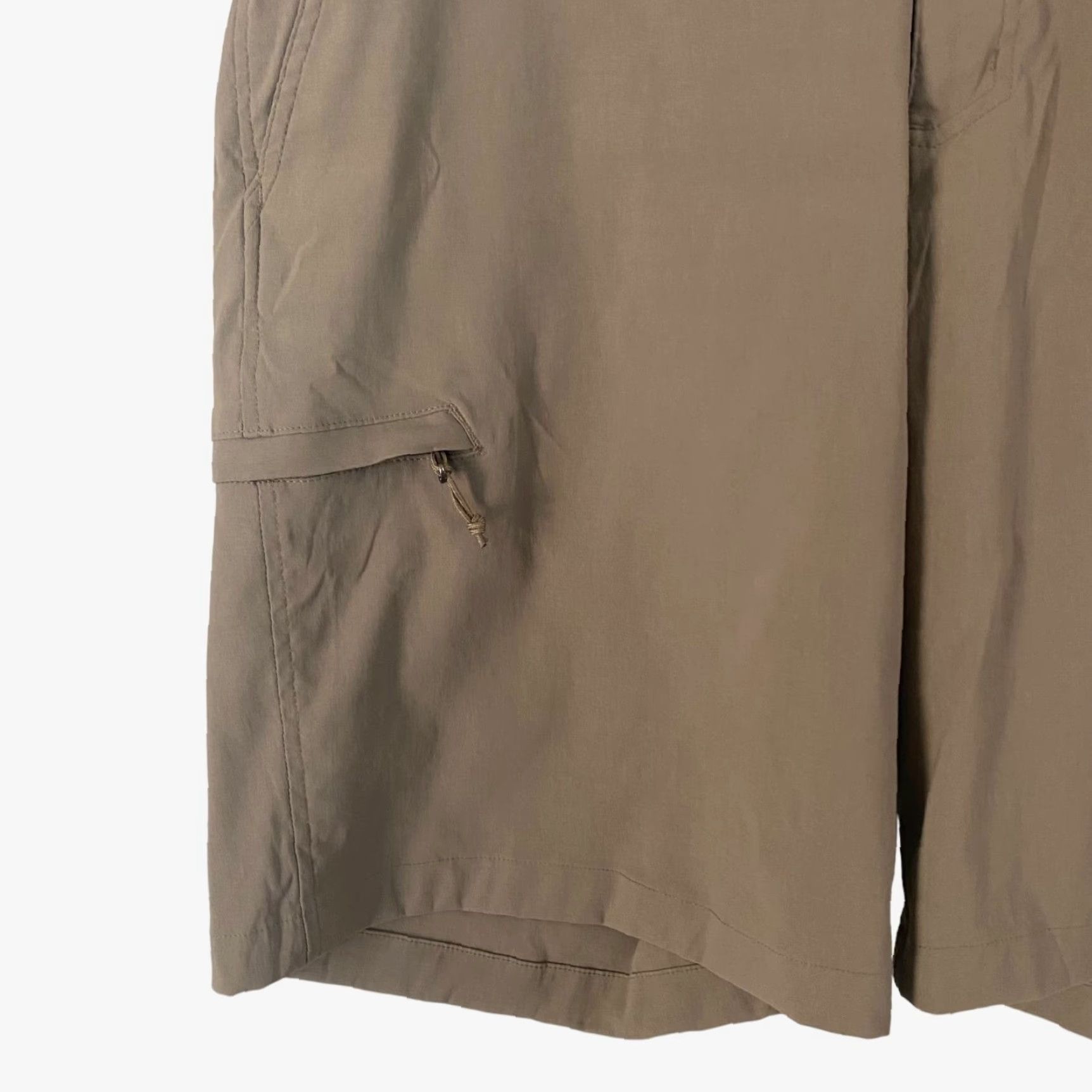 Vintage Columbia Hiking Shorts Mens 36 Tan Ripstop Nylon Cargo Short Outdoor Activewear 5-Pocket Pockets Logo Button Zip Fly Size US 36 / EU 52 - 6 Thumbnail