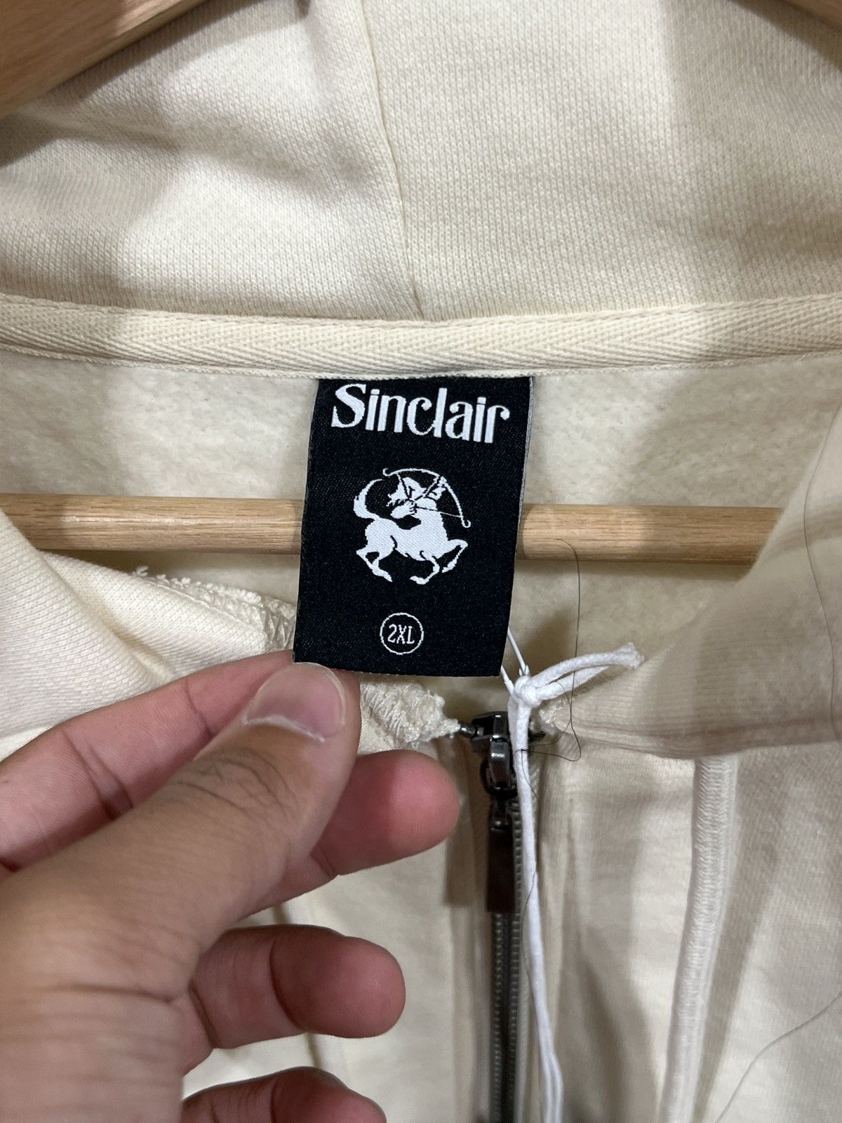 Sinclair Global Sinclair VVS Zip Hoodie Cream Size US XXL / EU 58 / 5 - 3 Thumbnail