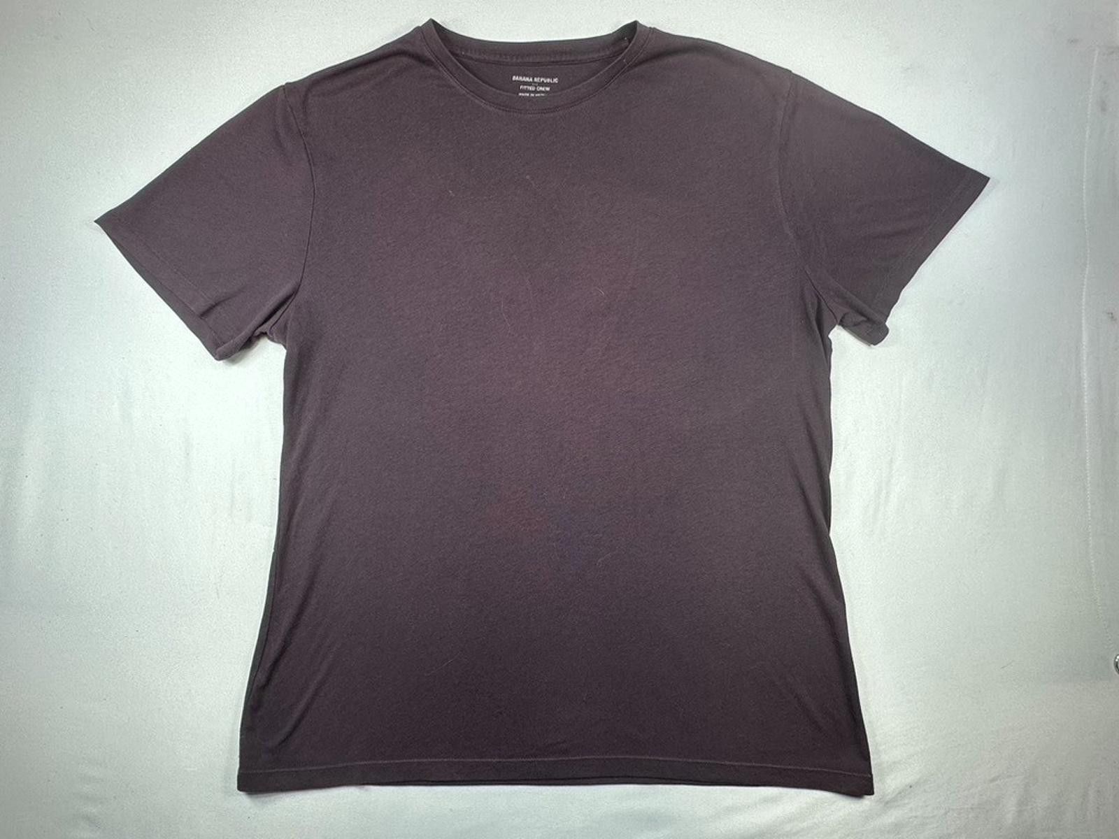 Banana Republic Banana Republic Fitted Crew T-Shirt Purple Men's L Size US L / EU 52-54 / 3 - 1 Thumbnail