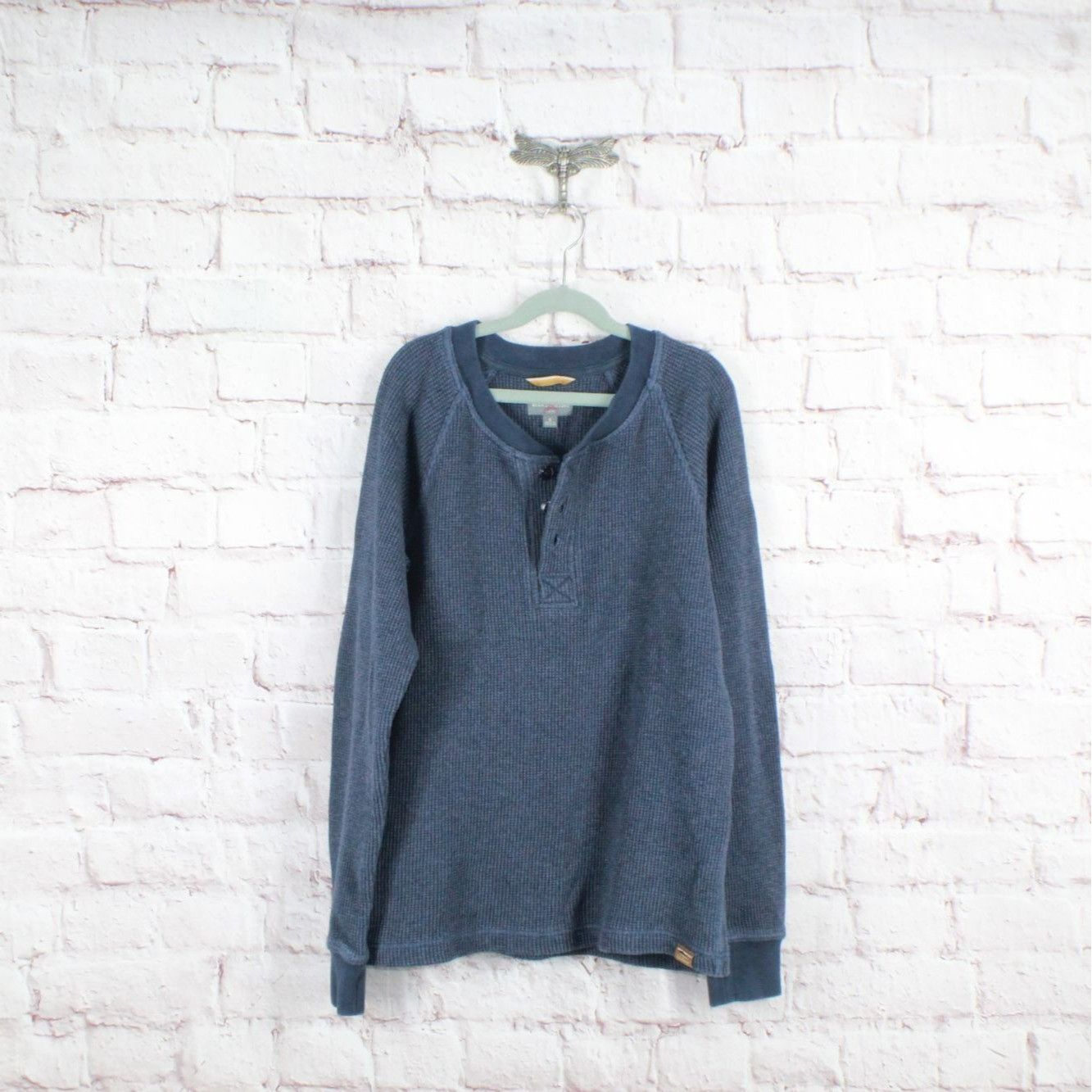 L.L. Bean LL Bean Men's Signature Waffle Henley Shirt Slim Fit Size US S / EU 44-46 / 1 - 2 Thumbnail