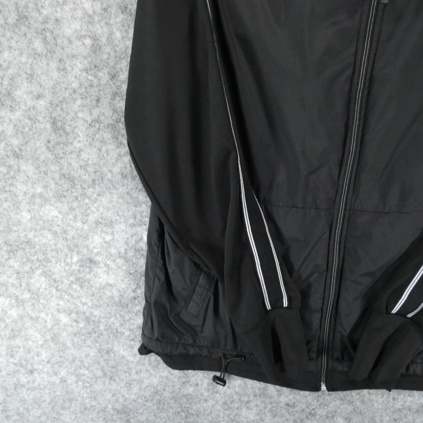 Vintage Tangerine Jacket Womens Medium Black Full Zip Softshell Workout Yoga Size M / US 6-8 / IT 42-44 - 4 Thumbnail