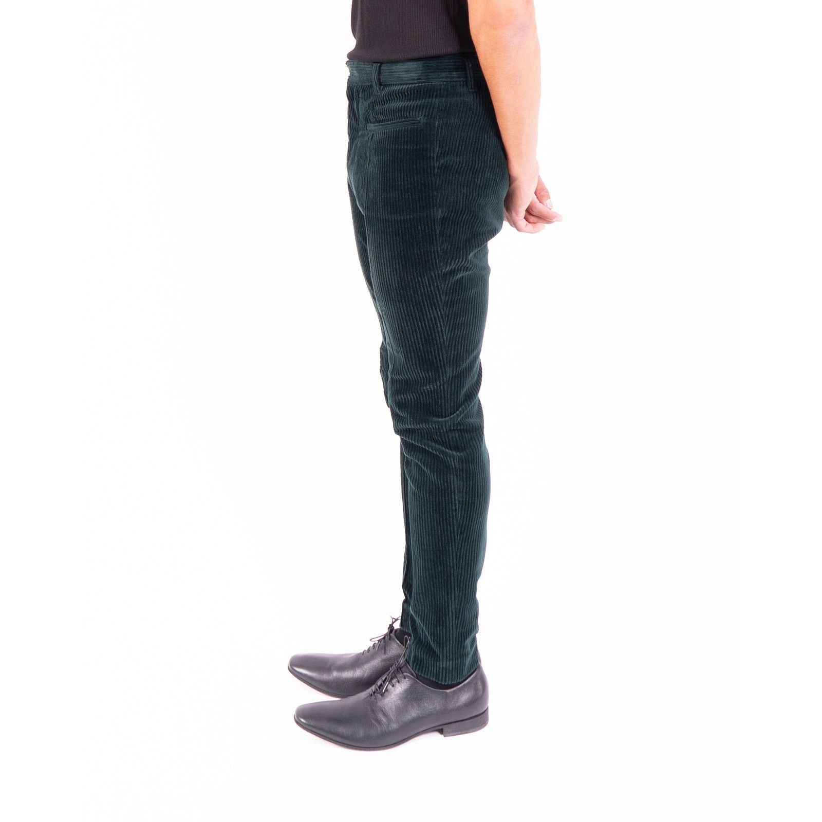 Haider Ackermann FW15 Skinny Pants in Green Corduroy Size US 30 / EU 46 - 5 Thumbnail