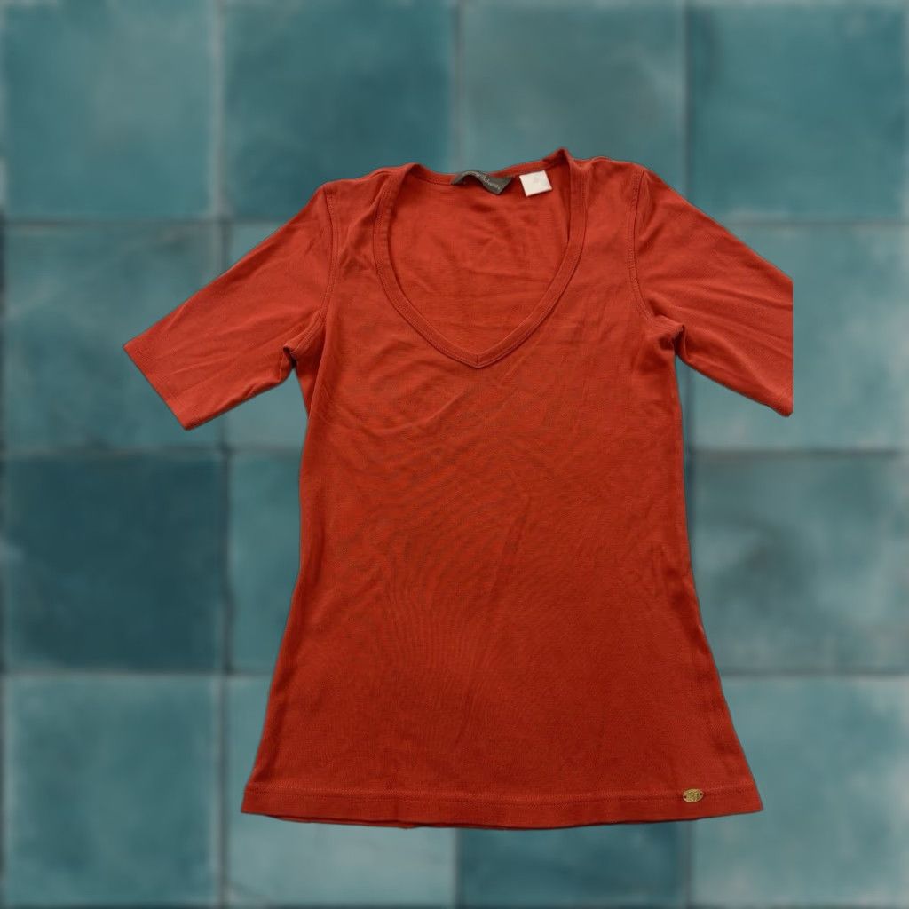 Tommy Bahama Tommy Bahama Shirt Orange XS Womens V-Neck Pullover Casual Ladies Size XS / US 0-2 / IT 36-38 - 1 Thumbnail