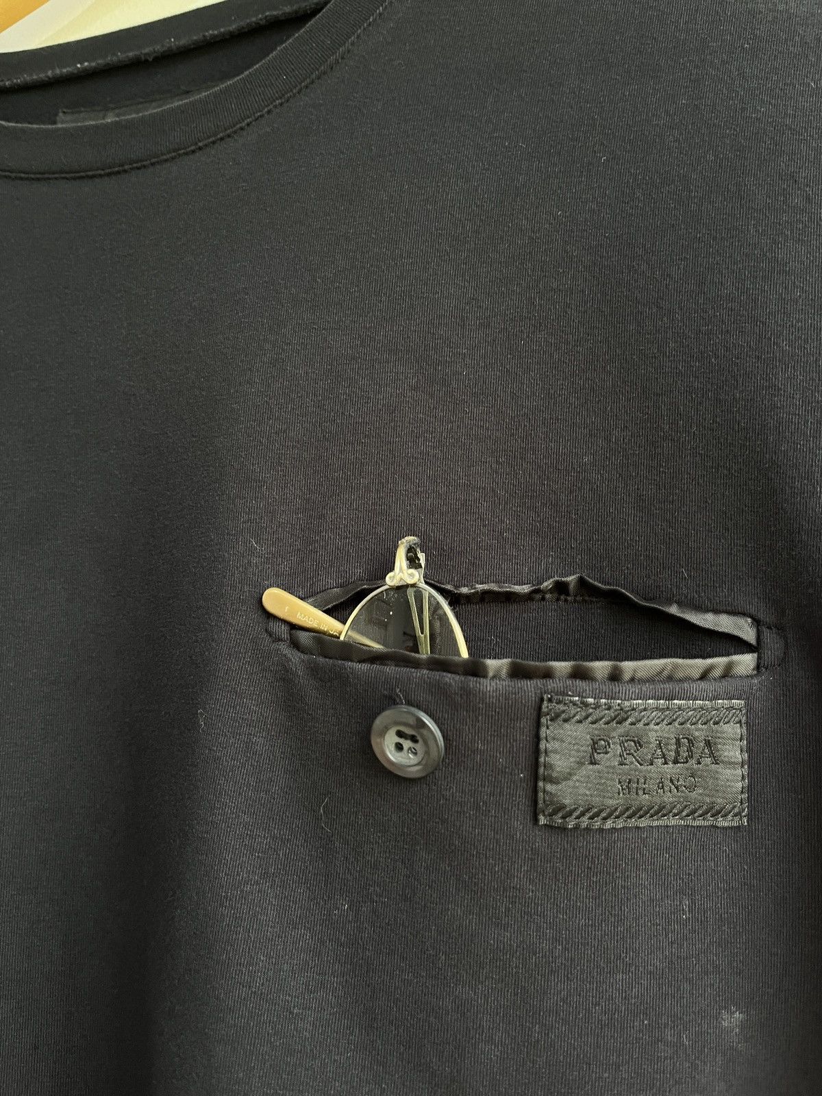 Prada Technical Pocket Tee in Black Size US M / EU 48-50 / 2 - 4 Thumbnail