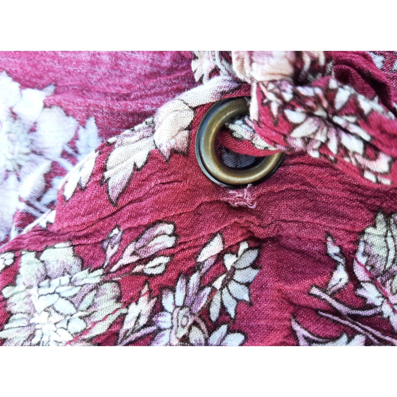 American Eagle Outfitters American Eagle Dress Long Sleeve Red Floral XS TP Size XS / US 0-2 / IT 36-38 - 3 Thumbnail
