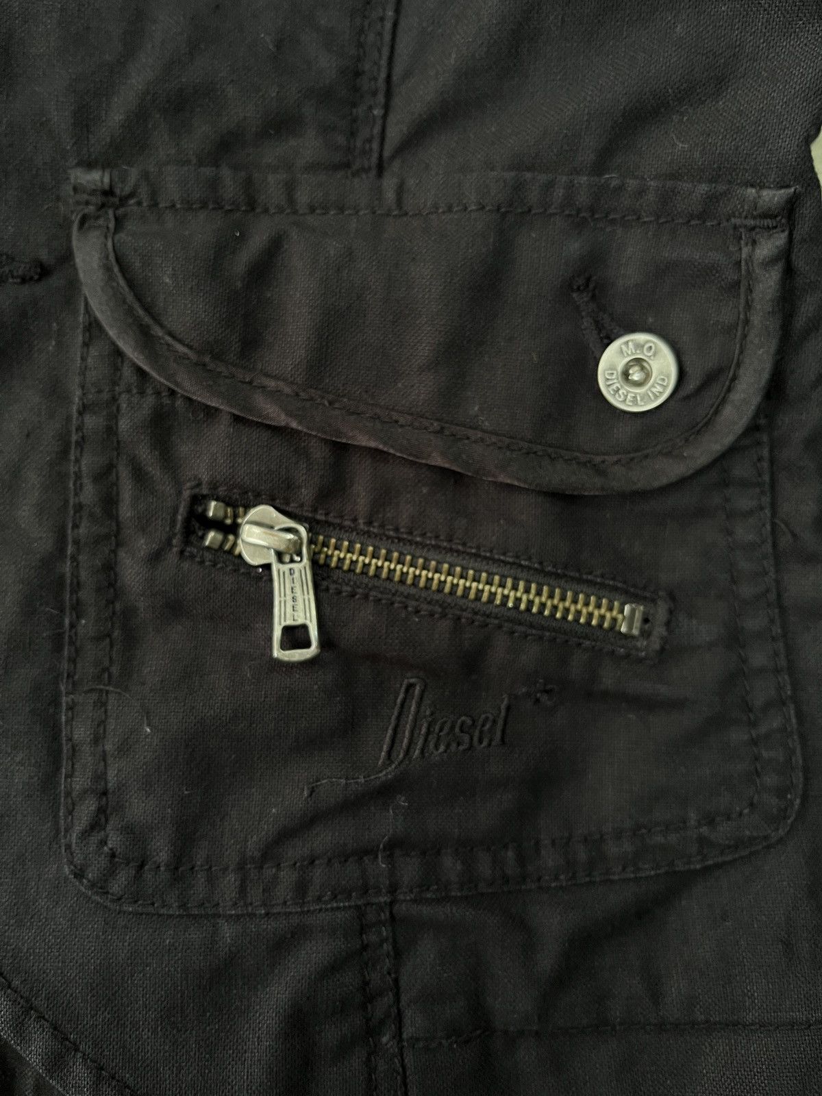 KMRii Y2K DIESEL Flared Jacket Blazer Punk Seditionaries Style Size XS / US 0-2 / IT 36-38 - 10 Thumbnail