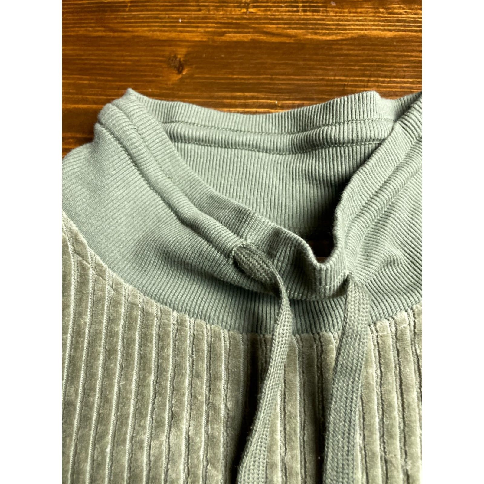 Vintage Maurices Sweater, Women's Size Small, Green, Ribbed, Cowl Neck, Pullover, Casual, Travel, Regular Fit, Fall Winter Spring, Womens Size S / US 4 / IT 40 - 3 Thumbnail