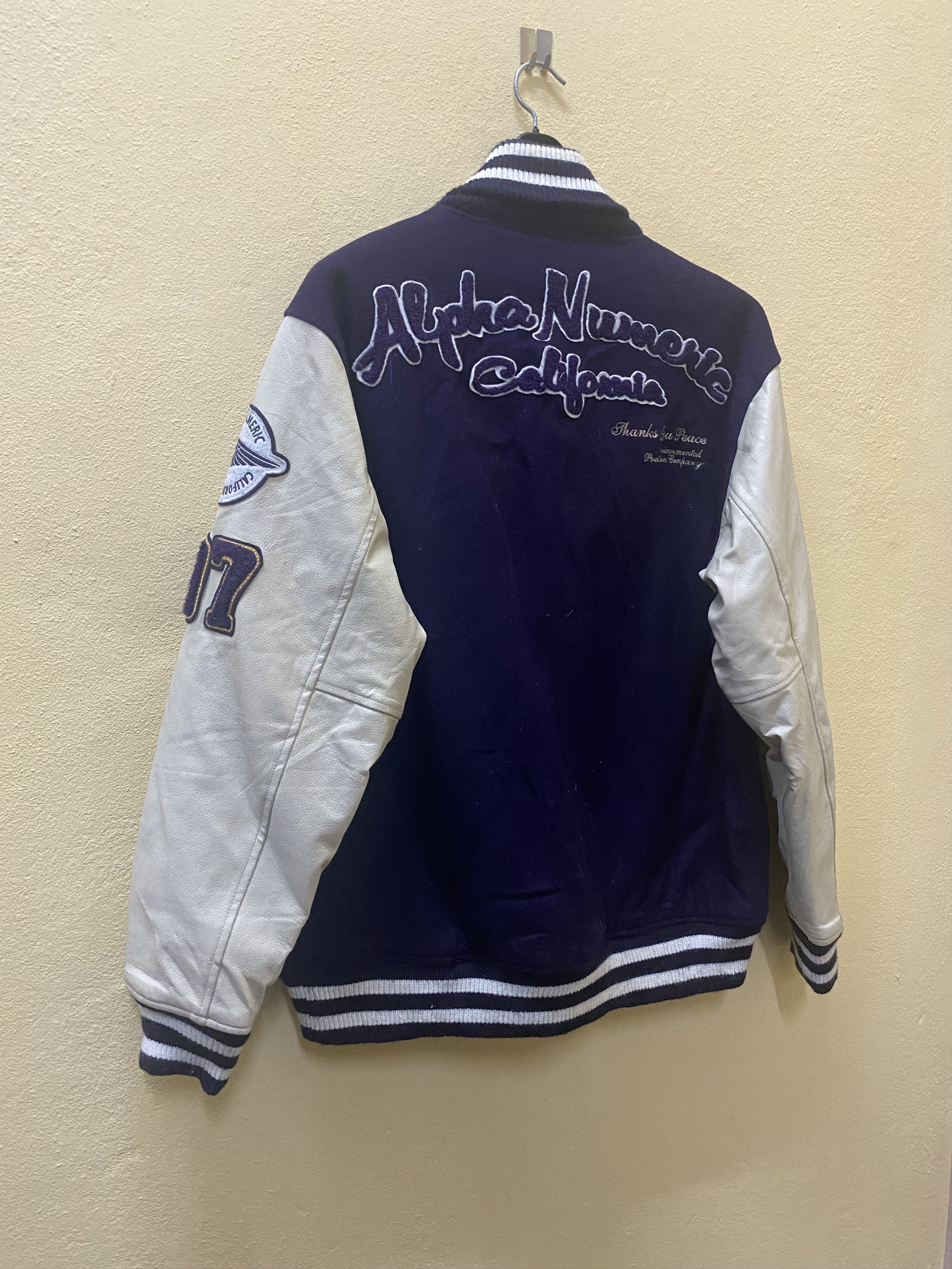 Alpha Industries × Los Angeles Apparel ALPHA NUMERIC LOS ANGELES VARSITY JACKET Size US L / EU 52-54 / 3 - 9 Thumbnail