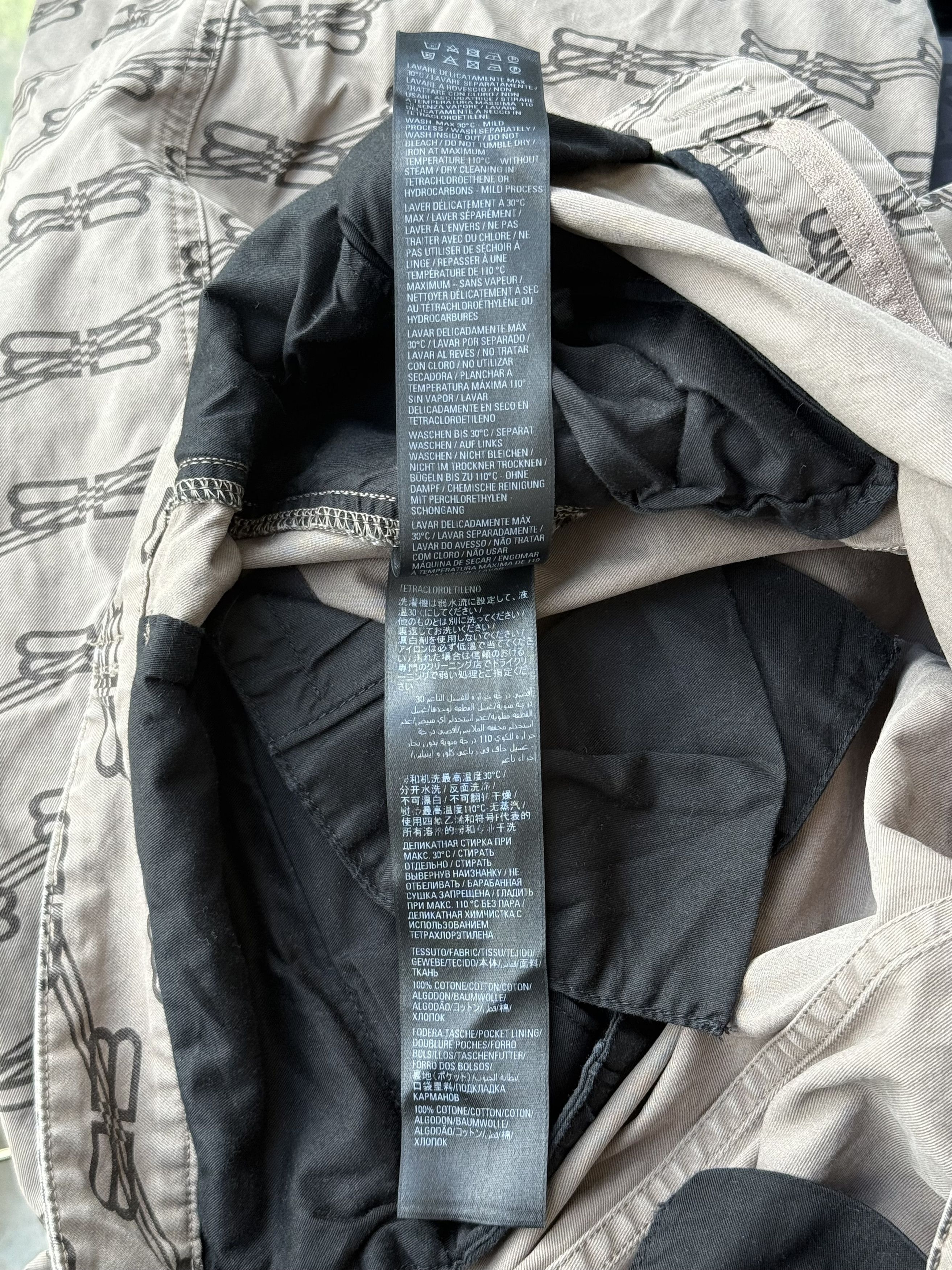 Balenciaga Balenciaga Beige BB Monogram Convertible Cargo Pants Size US 32 / EU 48 - 5 Thumbnail