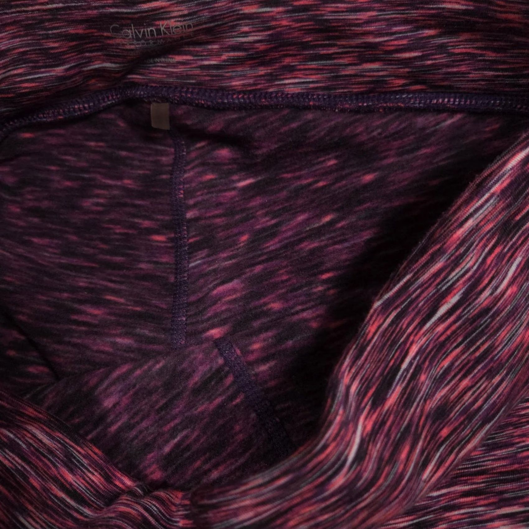 Calvin Klein Calvin Klein Performance Leggings Womens XL Purple Thermal Ankle Quick Dry Size 40" / US 18 - 5 Thumbnail