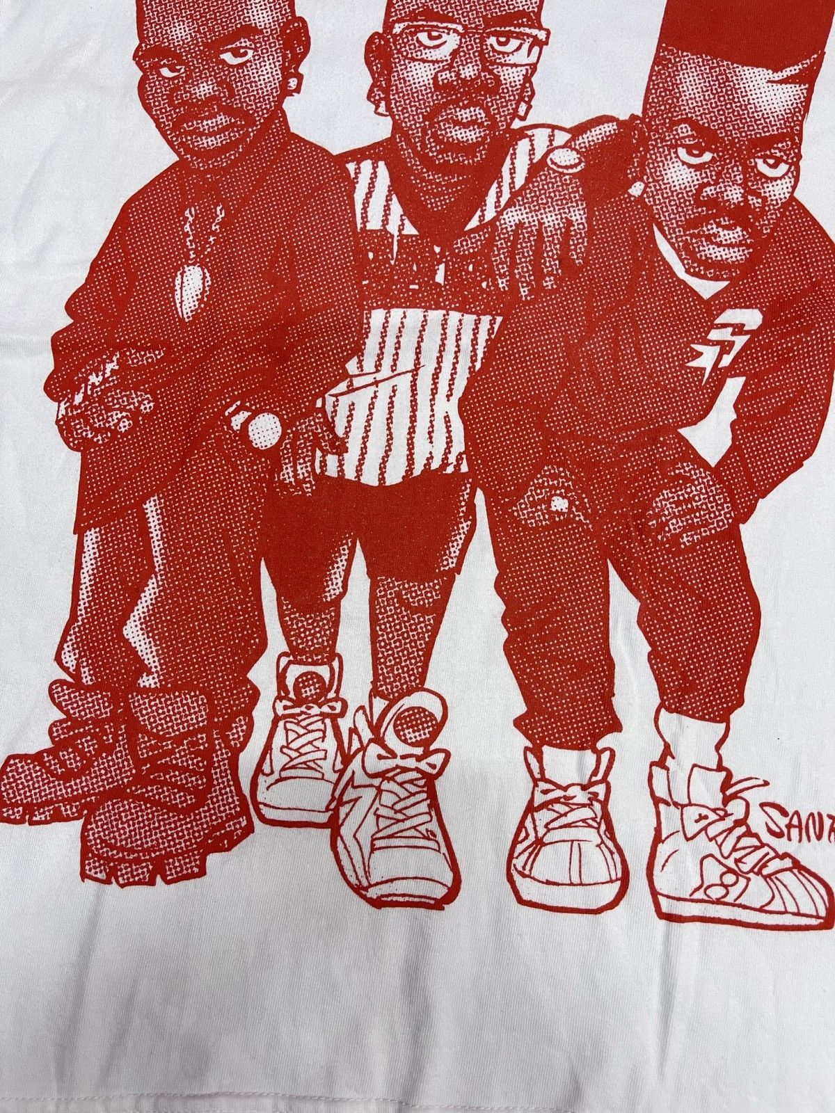 Designer × Japanese Brand × Rap Tees HIP HOP NEW JACK SWING x SANTASTIC SARU DESIGNER TEES Size US L / EU 52-54 / 3 - 11 Thumbnail