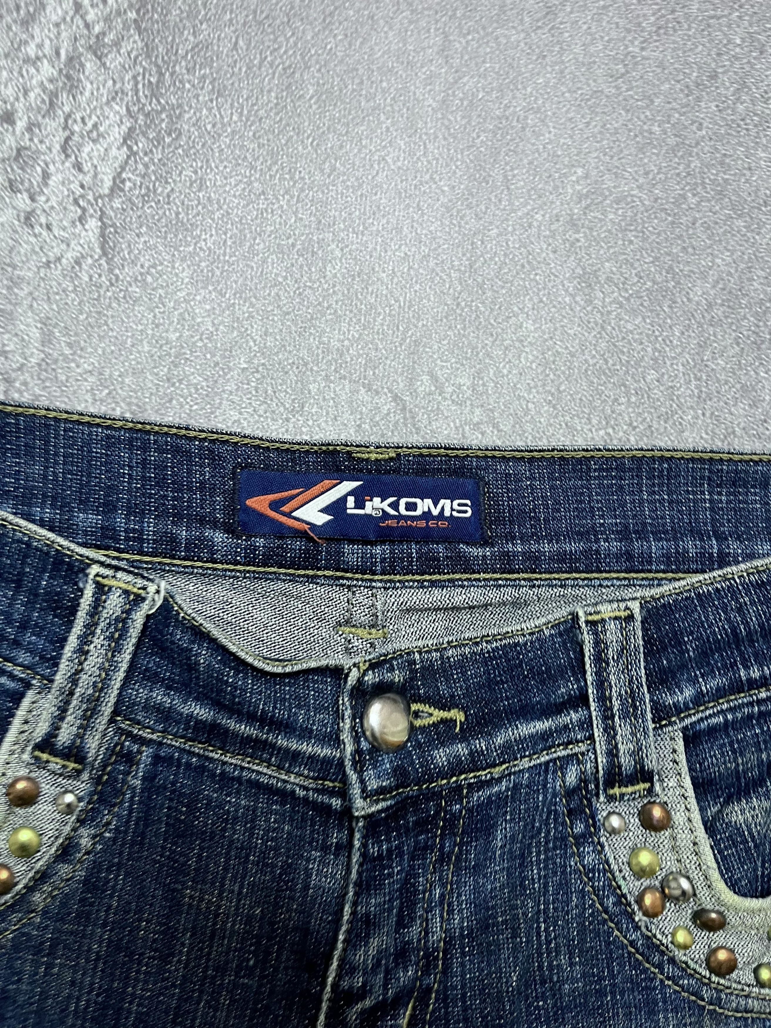 Vintage 90x Vintage Bootcut Flared Jeans Big Logo Y2K Womens 30/33 Size 30" / US 8 / IT 44 - 11 Thumbnail