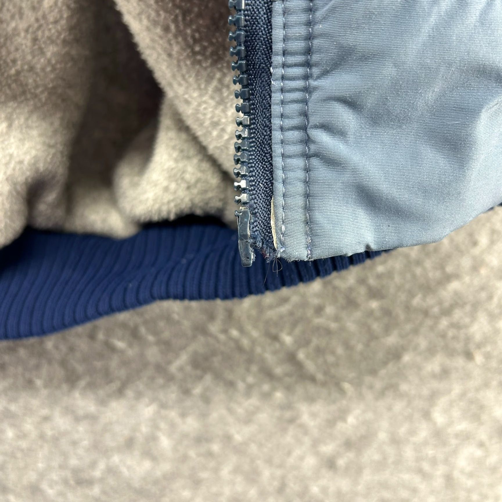 Patagonia VINTAGE Patagonia Jacket Parka Men XL Blue Nylon Shell Fleece Lined Logo 80s 90s Zip Mid-Length Quilted Size US XL / EU 56 / 4 - 6 Thumbnail