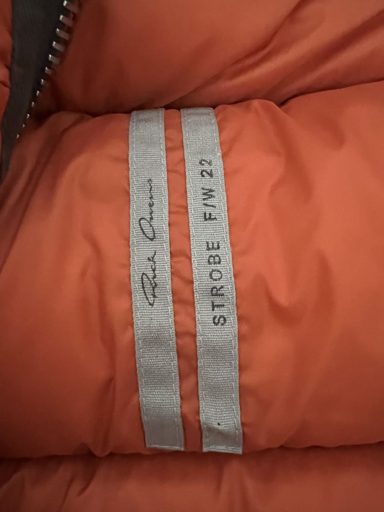 Rick Owens Orange Jacket Sleeveless Runway FW22 Jumbo Gimp Down Size US L / EU 52-54 / 3 - 11 Thumbnail