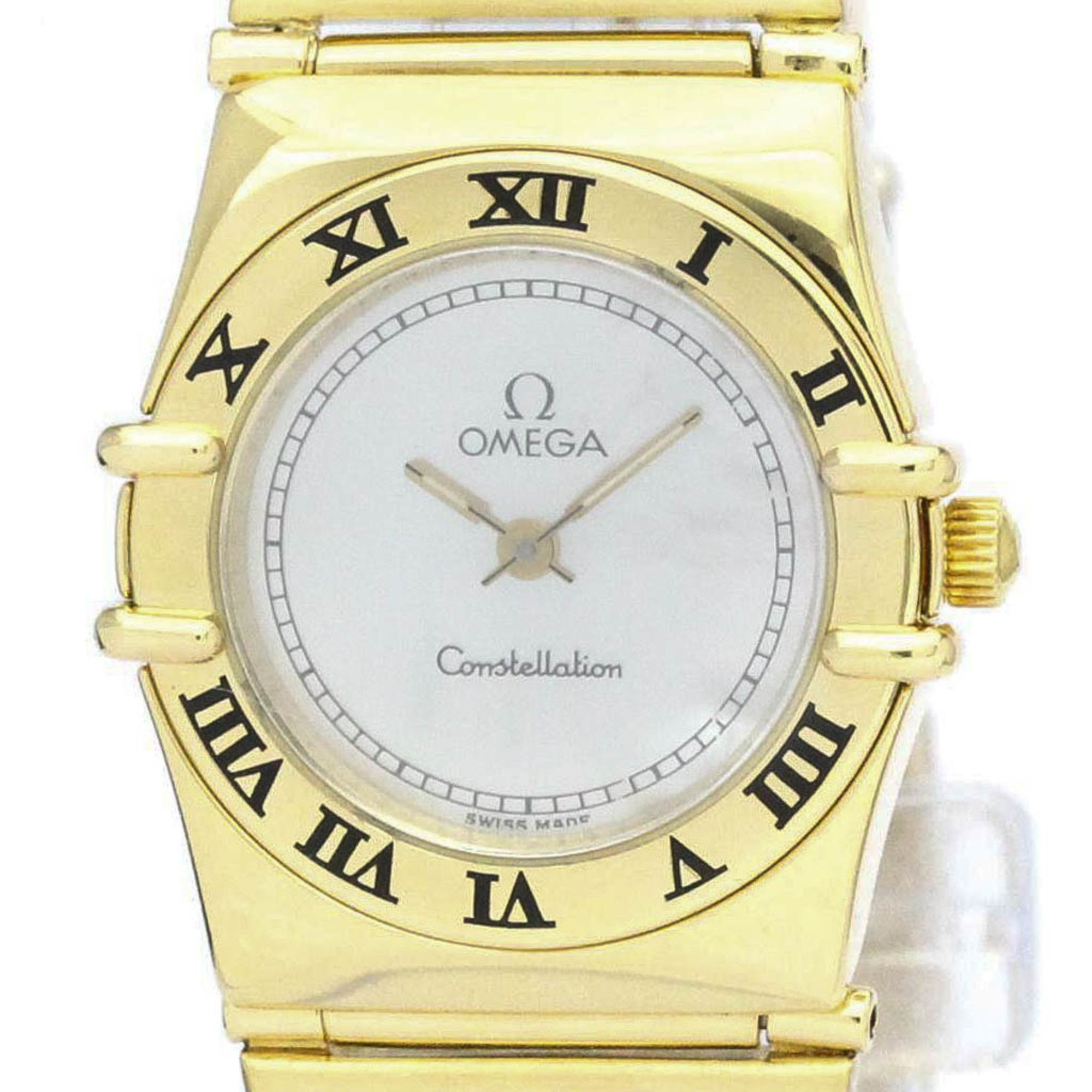 Omega Polished OMEGA Constellation 18K Gold Gold Quartz Ladies Watch ...