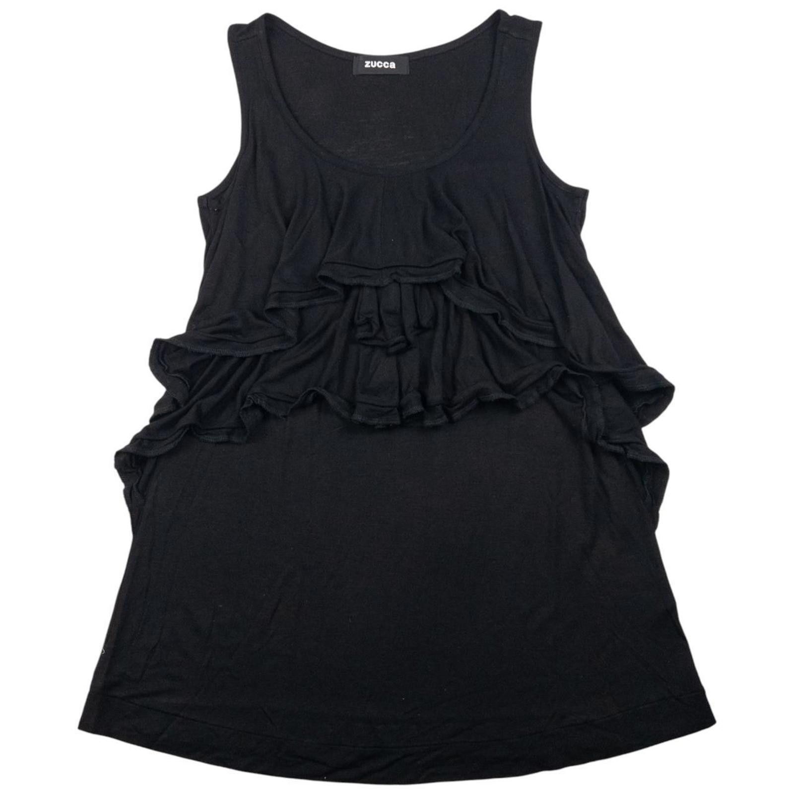 Zucca Vintage Cabane De Zucca By Issey Miyake Layered Flounce Top Size S / US 4 / IT 40 - 1 Thumbnail