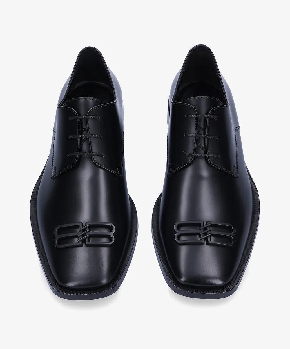 Balenciaga o1w1db10325 BB Icon Rim Derbie Shoes in Black Size US 9 / EU 42 - 2 Thumbnail