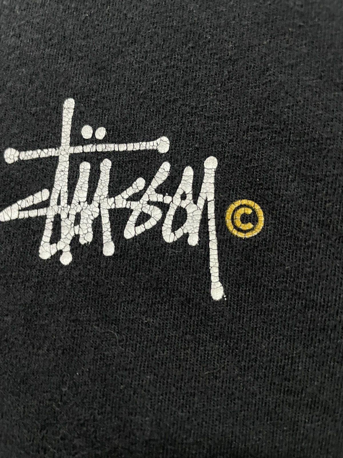 Stussy Vintage Stussy Cropped T Shirt Big and Small Logo Tee Size US XL / EU 56 / 4 - 10 Thumbnail