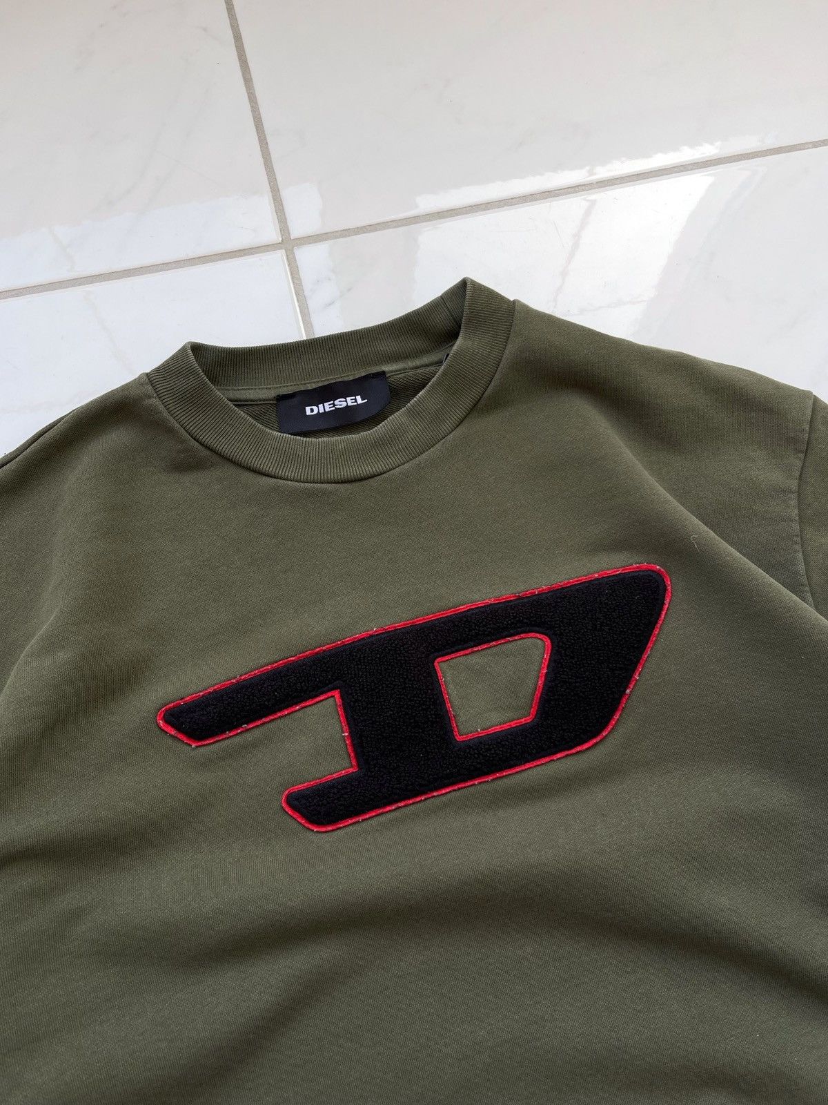 Diesel × Vintage Diesel Y2k Big Logo Sweatshirt Size US M / EU 48-50 / 2 - 3 Thumbnail