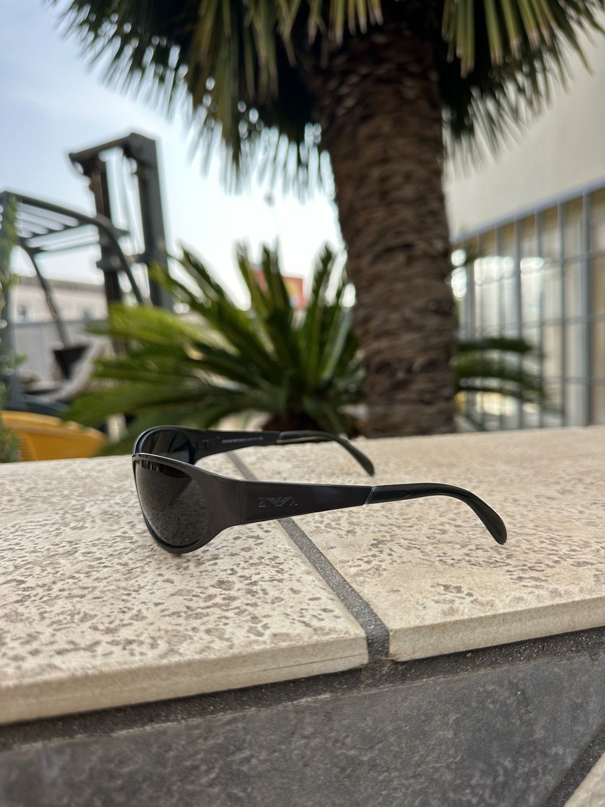 Emporio Armani Emperio Armani Sunglasses Dark Silver 067-S Size ONE SIZE - 5 Thumbnail