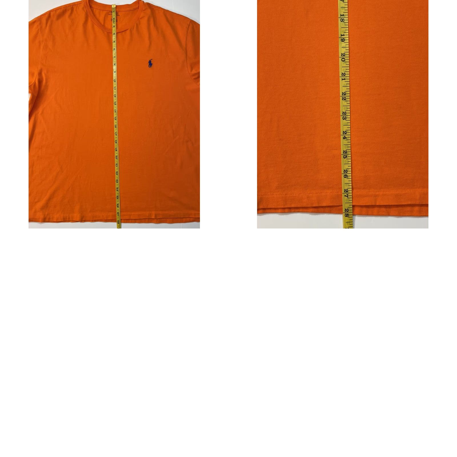 Polo Ralph Lauren Polo Ralph Lauren Shirt Mens T-Shirt Orange Classic Fit Crew Neck Short Sleeve Sz L Logo Pony Size US L / EU 52-54 / 3 - 8 Thumbnail