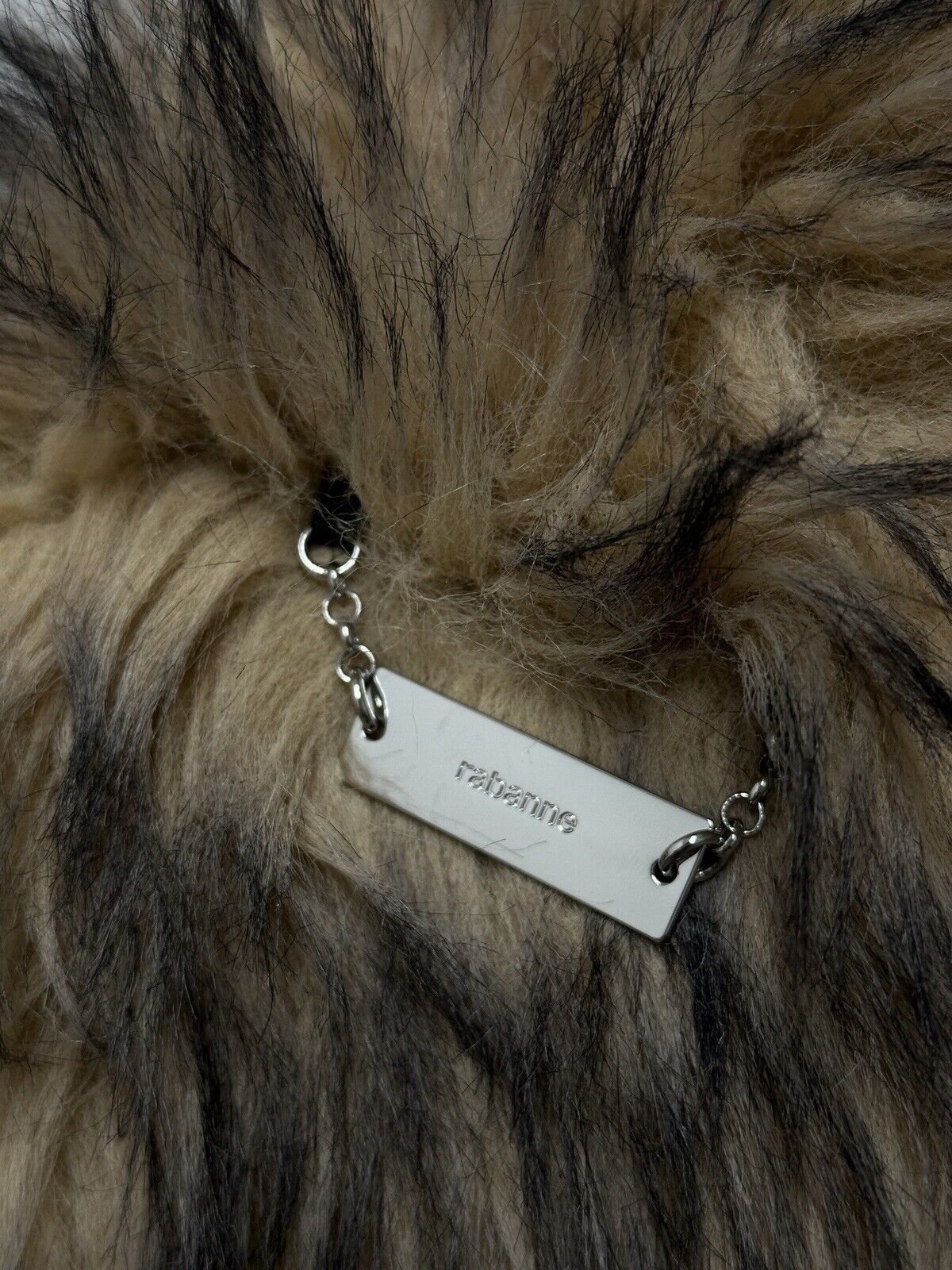 H&M × Paco Rabanne Paco Rabane H&M Faux Fuzzy Fur Long Coat Rare Size S / US 4 / IT 40 - 5 Thumbnail