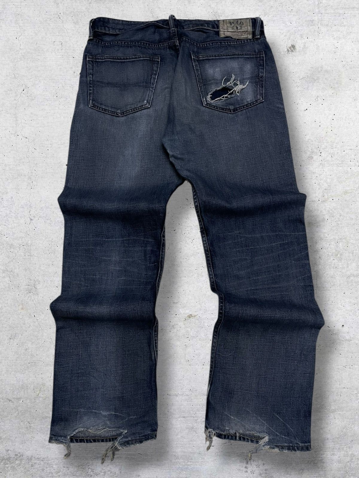 Polo Ralph Lauren VINTAGE POLO RAPLH LAUREN OG 90S DESIGNER DISTRESSED DENIM Size US 34 / EU 50 - 8 Thumbnail