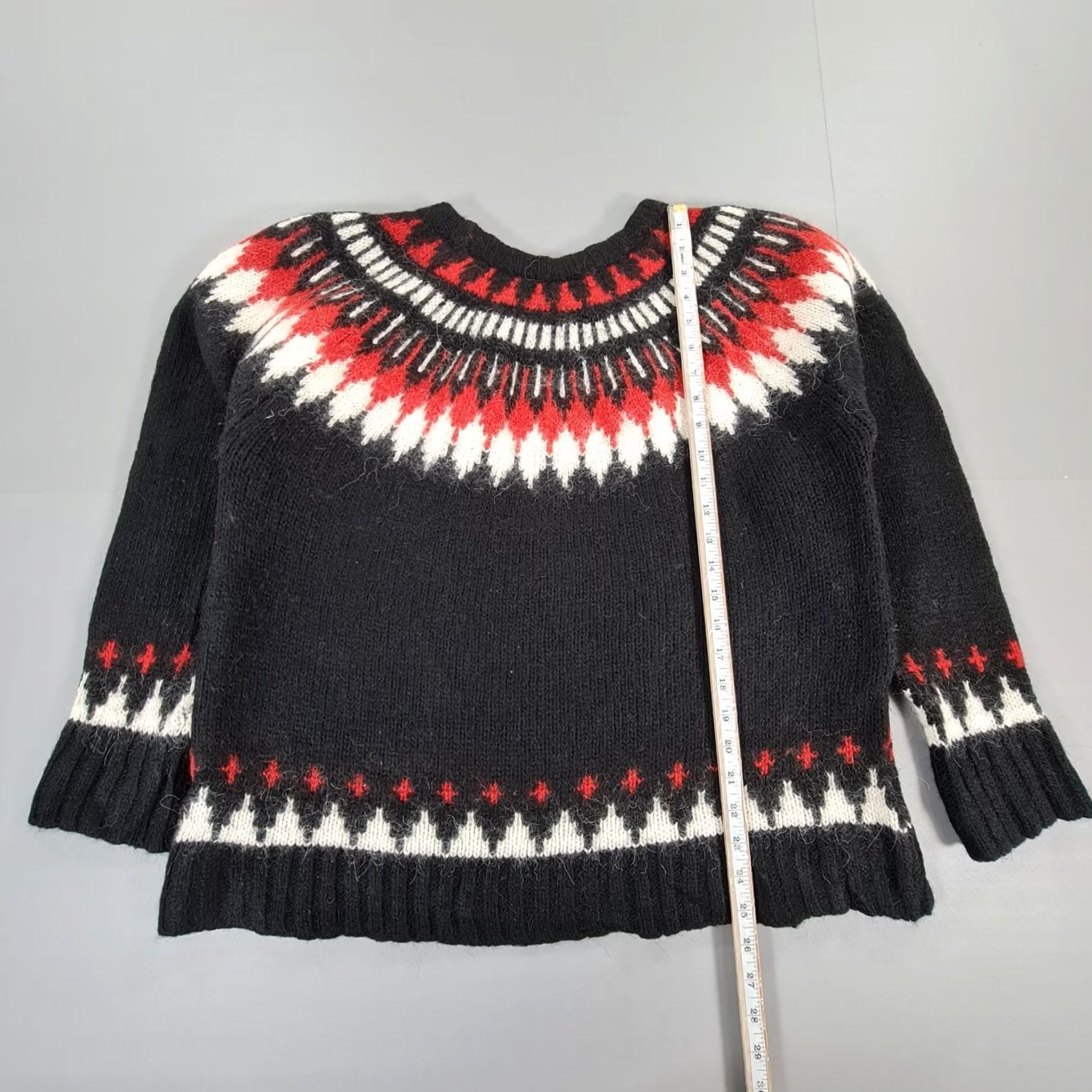 Polo Ralph Lauren VINTAGE Polo Ralph Lauren Jumper Black XL Aztek Wool Alpaca Country Native Shirt Womens XL Black Aztec Geometric Logo 90s Size S / US 4 / IT 40 - 6 Thumbnail