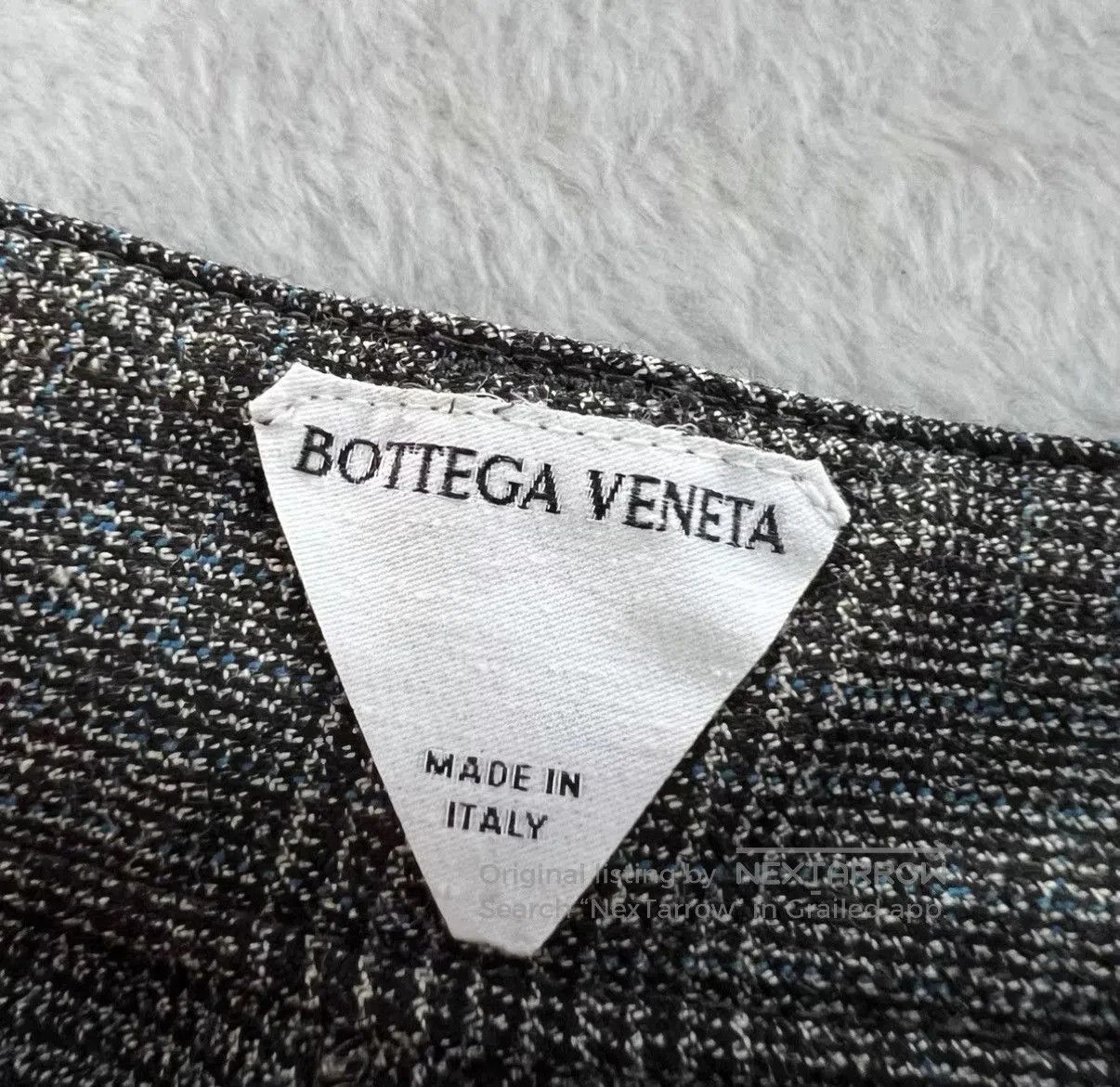 Bottega Veneta Gray Plaid High-Waisted Shorts Size 32. Size US 32 / EU 48 - 3 Thumbnail