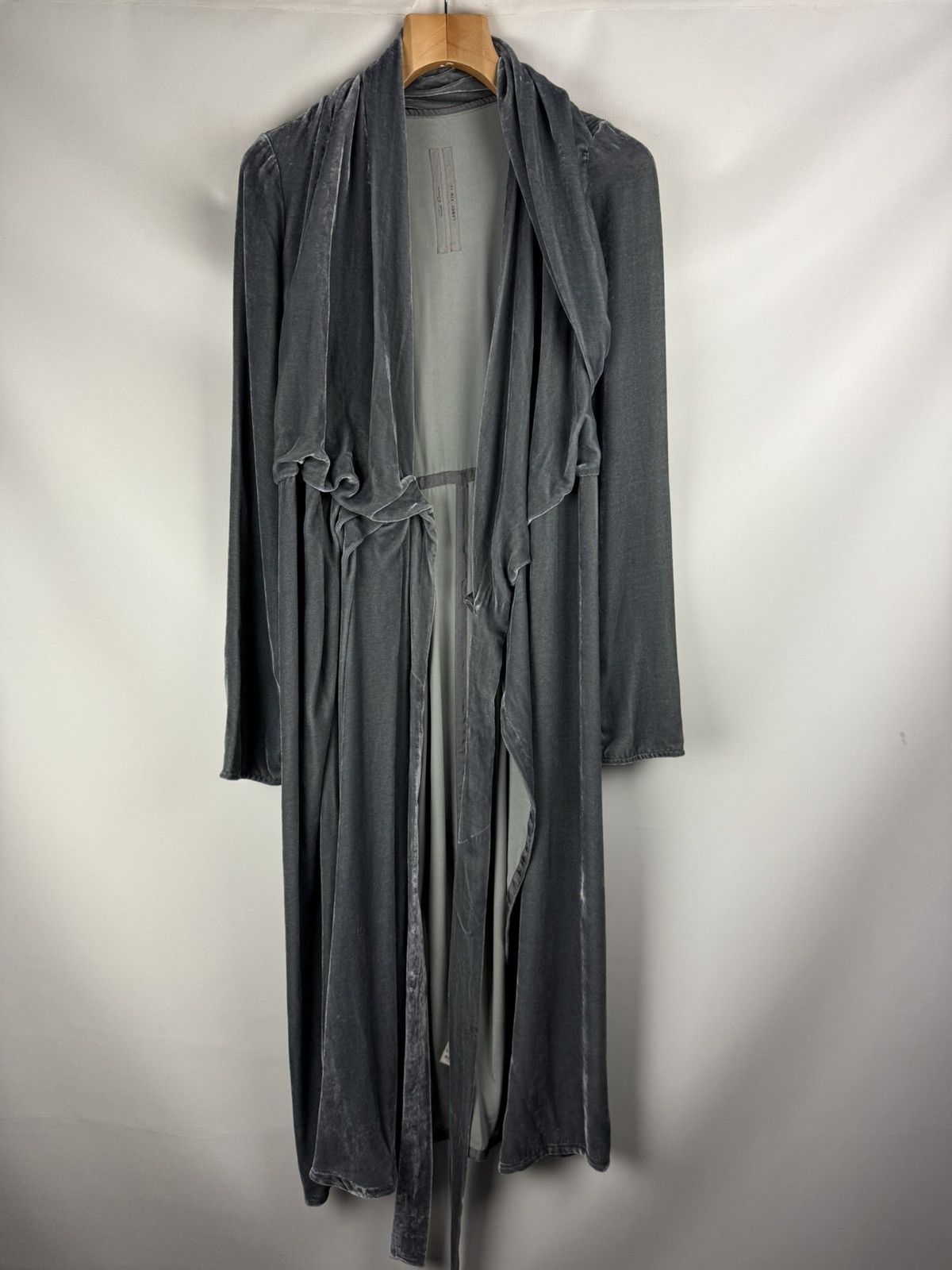 Rick Owens Rick Owens Avant-Garde Velvet Wrap Midi Cardigan Dress Size S / US 4 / IT 40 - 20 Thumbnail