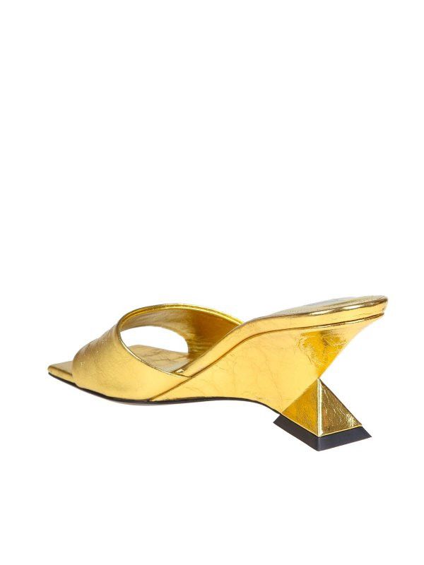 The Attico o1mle0526 Cheope Mules in Gold Size US 10 / IT 40 - 4 Thumbnail