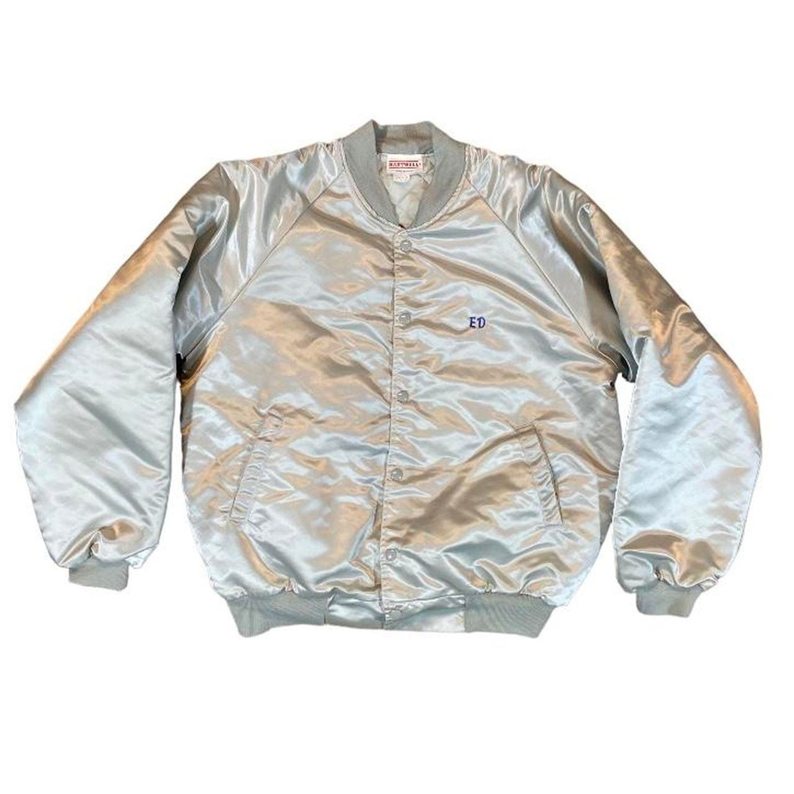 Hanes 80s bomber trucker baseball jacket Size US M / EU 48-50 / 2 - 2 Thumbnail
